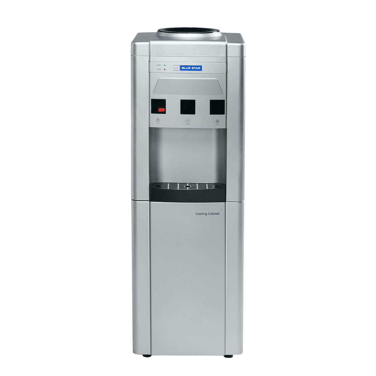 Blue Star GA Series Hot, Cold & Normal Top Load Water Dispenser with Cooling Cabinet (Grey)_7