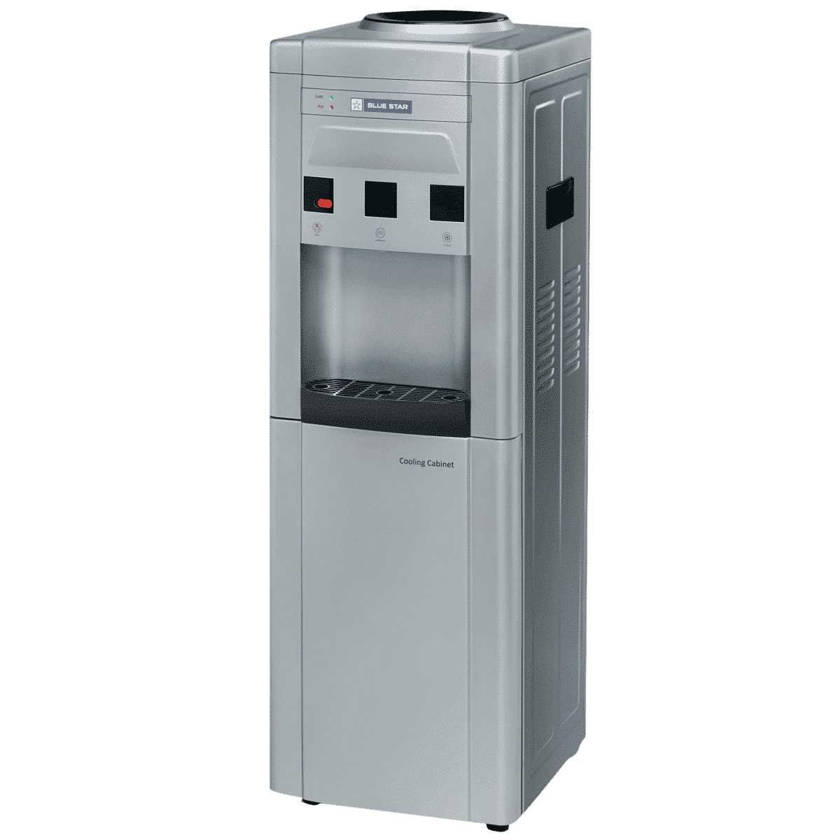 Blue Star GA Series Hot, Cold & Normal Top Load Water Dispenser with Cooling Cabinet (Grey)_4