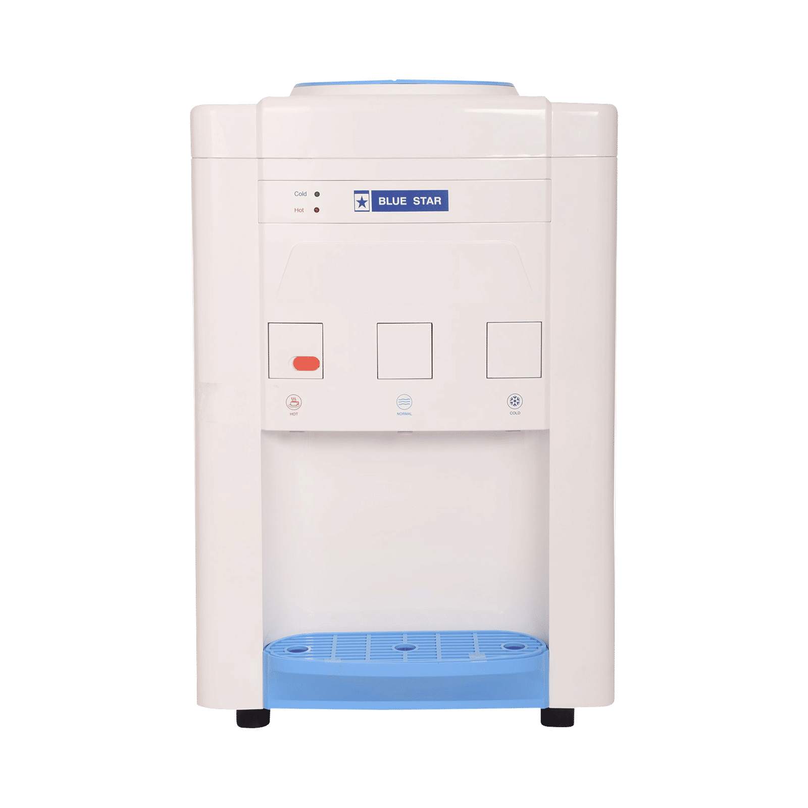 Blue Star Hot, Cold and Normal Top Load Water Dispenser with 3 Taps (White)_1
