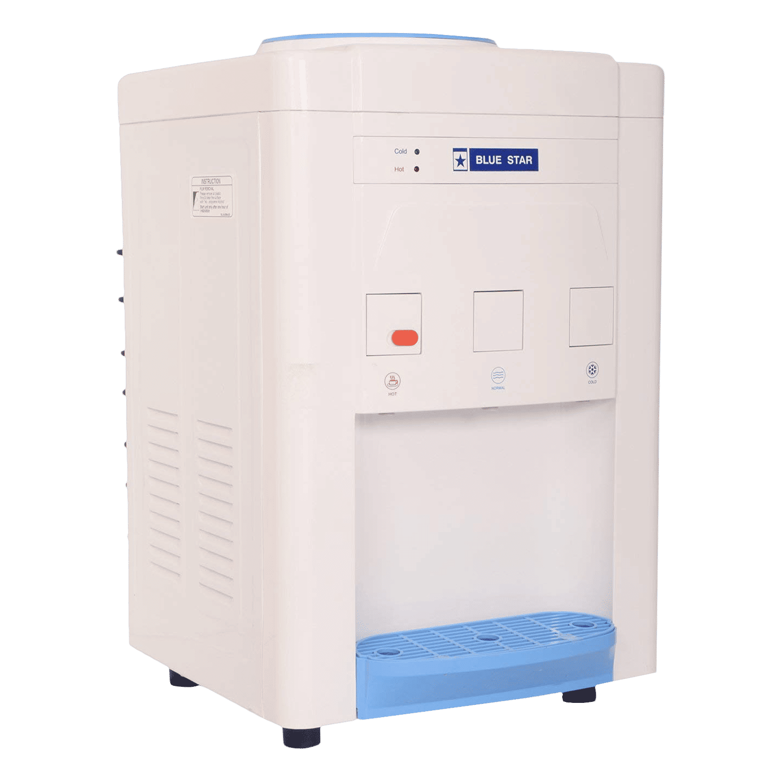 Blue Star Hot, Cold and Normal Top Load Water Dispenser with 3 Taps (White)_7