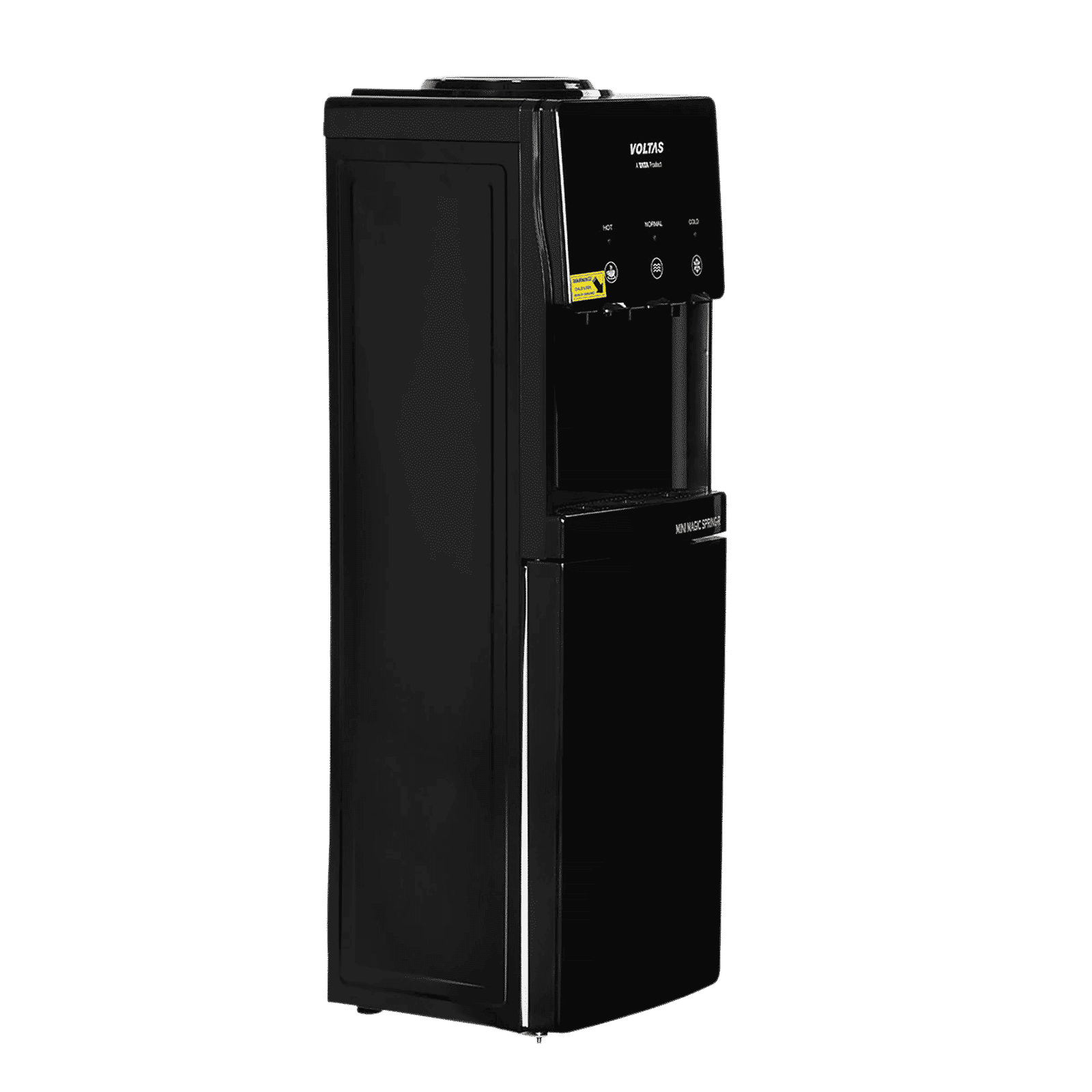 VOLTAS Minimagic Spring RV Plus Hot, Cold & Normal Top Load Water Dispenser with Cooling Cabinet (Black)_8