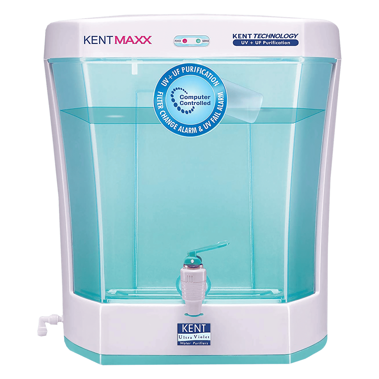 KENT Maxx 7L UV + UF Water Purifier with Double Purification Process (White & Blue)_1