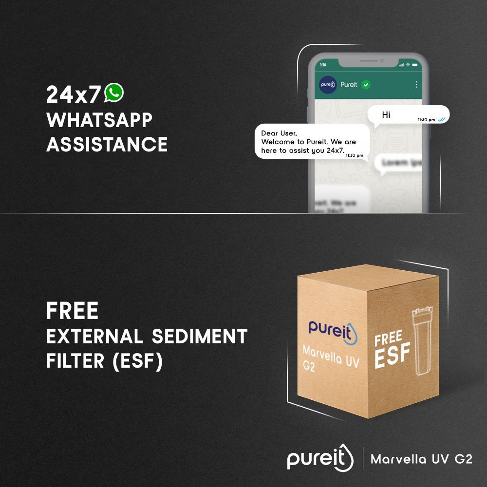 pureit Marvella 4L UV Water Purifier with 4 Stage Purification (White/Black)_6