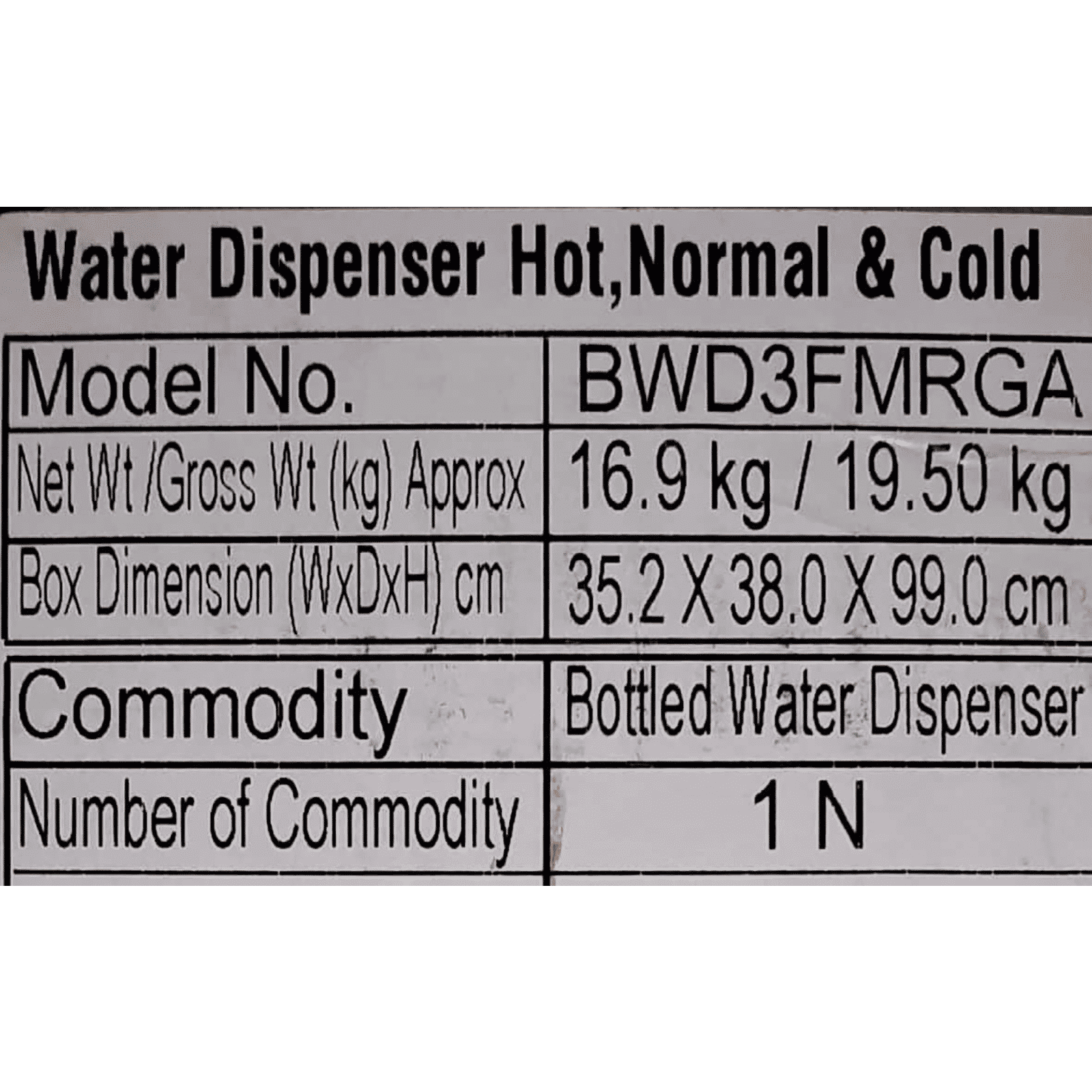 Blue Star GA Series Hot, Cold & Normal Top Load Water Dispenser with Cooling Cabinet (White)_8