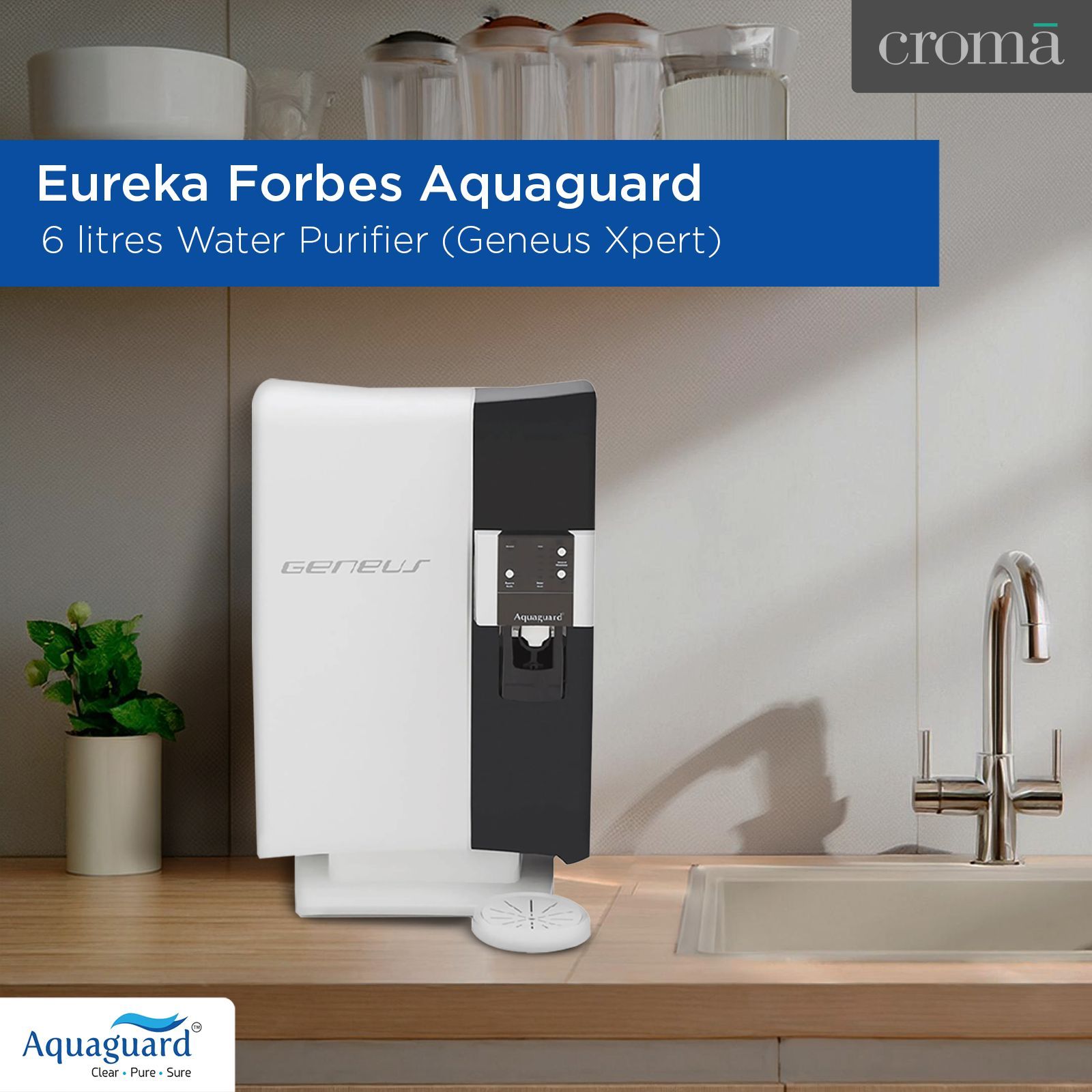 Eureka Forbes Aquaguard 6 litres Water Purifier (Geneus Xpert, White) Eureka Forbes Aquaguard 6 litres Water Purifier (Geneus Xpert, White)_10