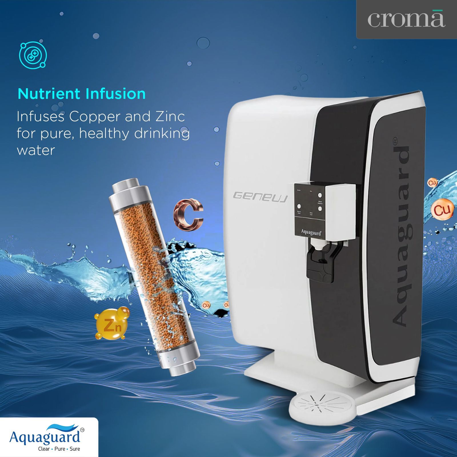 Eureka Forbes Aquaguard 6 litres Water Purifier (Geneus Xpert, White) Eureka Forbes Aquaguard 6 litres Water Purifier (Geneus Xpert, White)_12