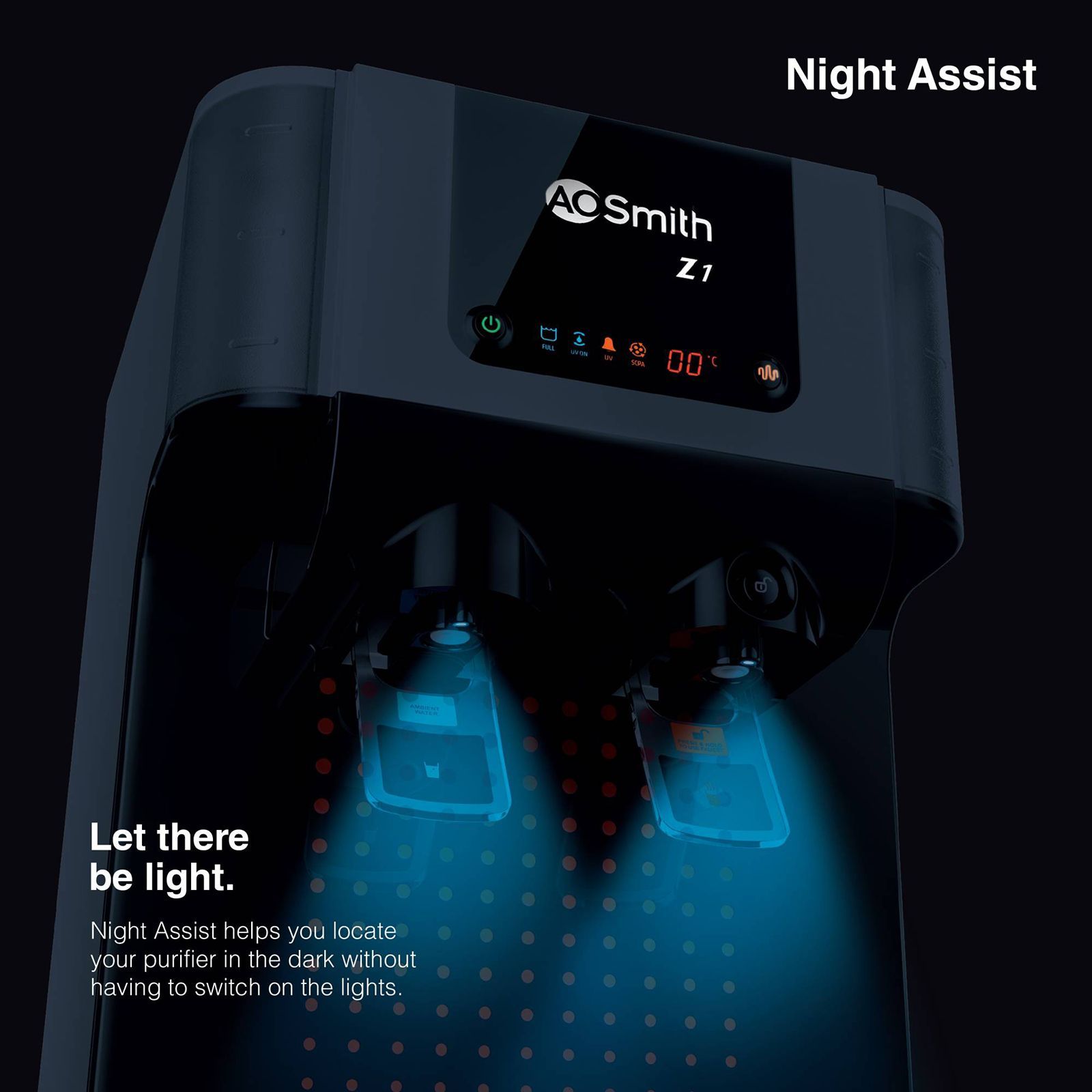 AO Smith Z1 10L UV Hot & Cold Water Purifier with Sediment Filter (Black)_16