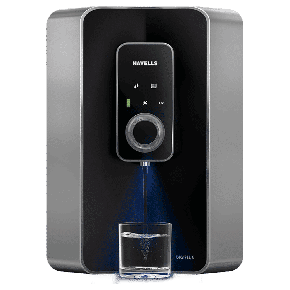 HAVELLS Digiplus 6L RO + UV Water Purifier with 7 Stage Purification (Black/Silver)_1