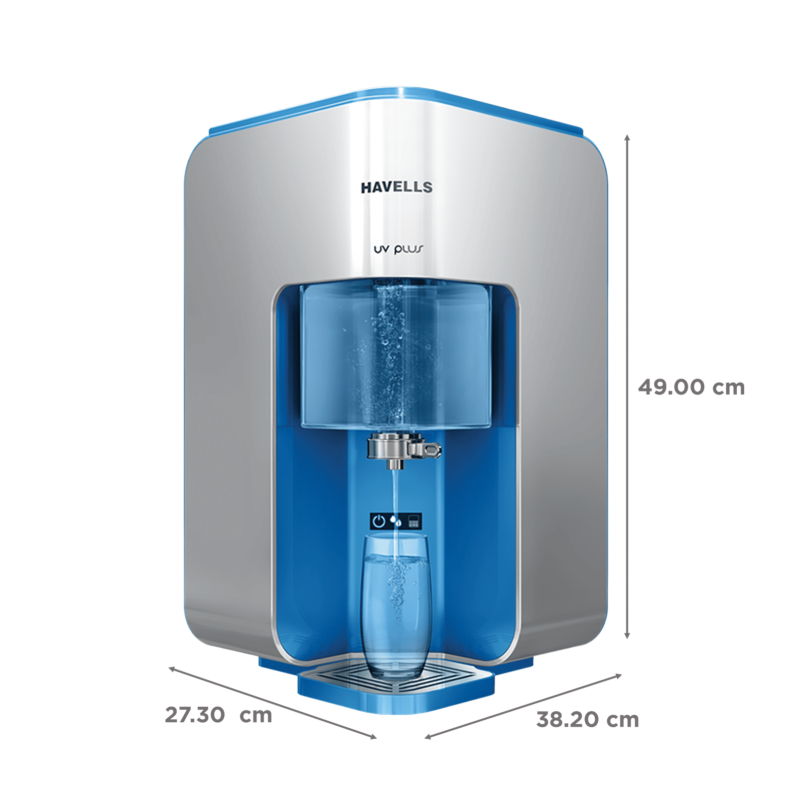 HAVELLS UV Plus 7L UV + UF Water Purifier with 5 Stage Purification (Blue/White)_2
