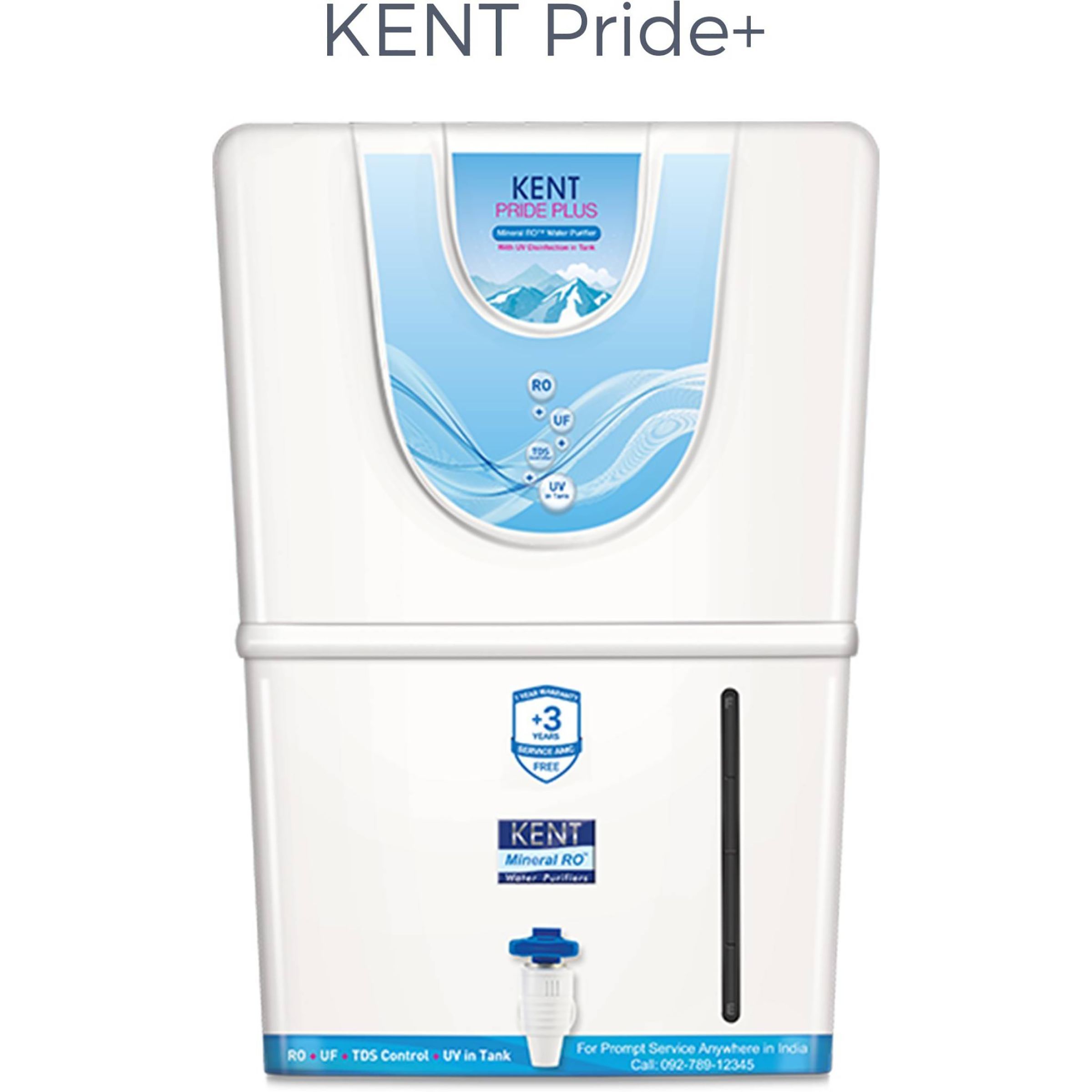 KENT Pride Plus 8L RO + UF + UV-in-tank + TDS Water Purifier with Multiple Purification Process (White)_6