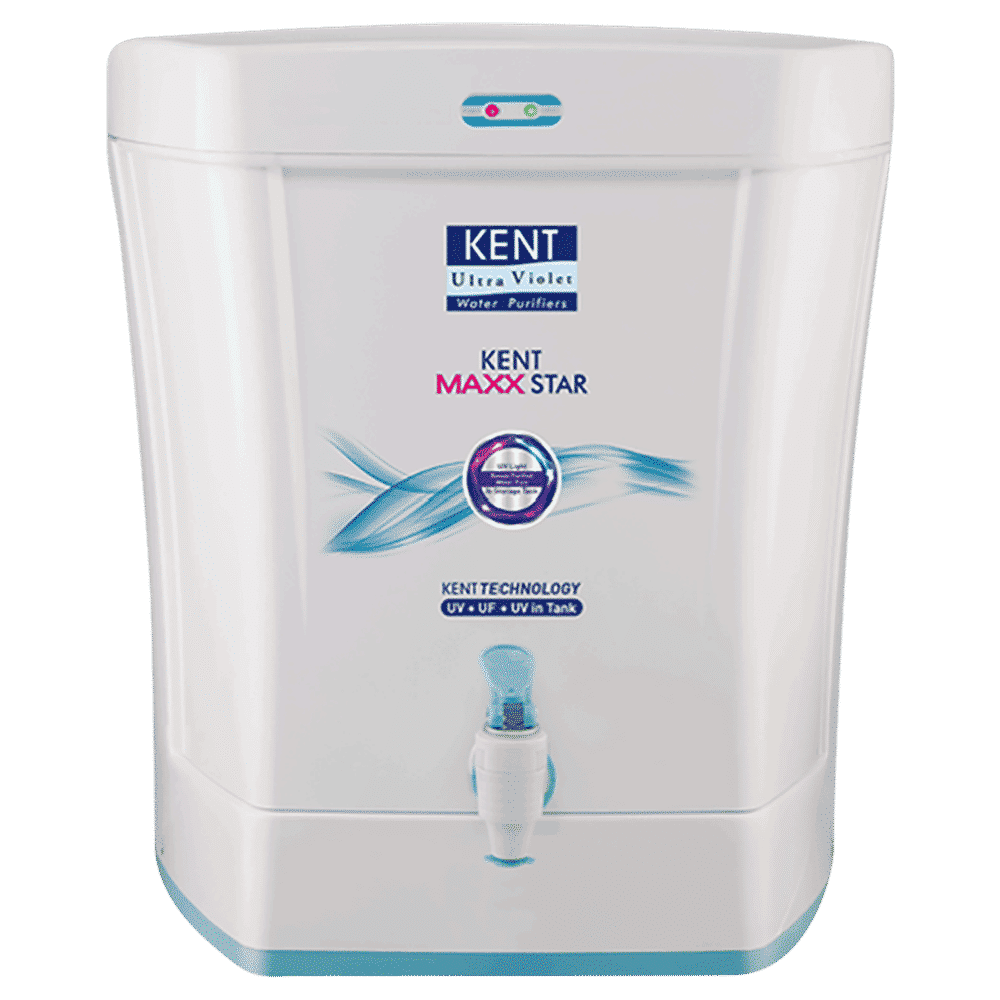 KENT Maxx Star 7L UV + UF Water Purifier with Double Purification Process (White)_1