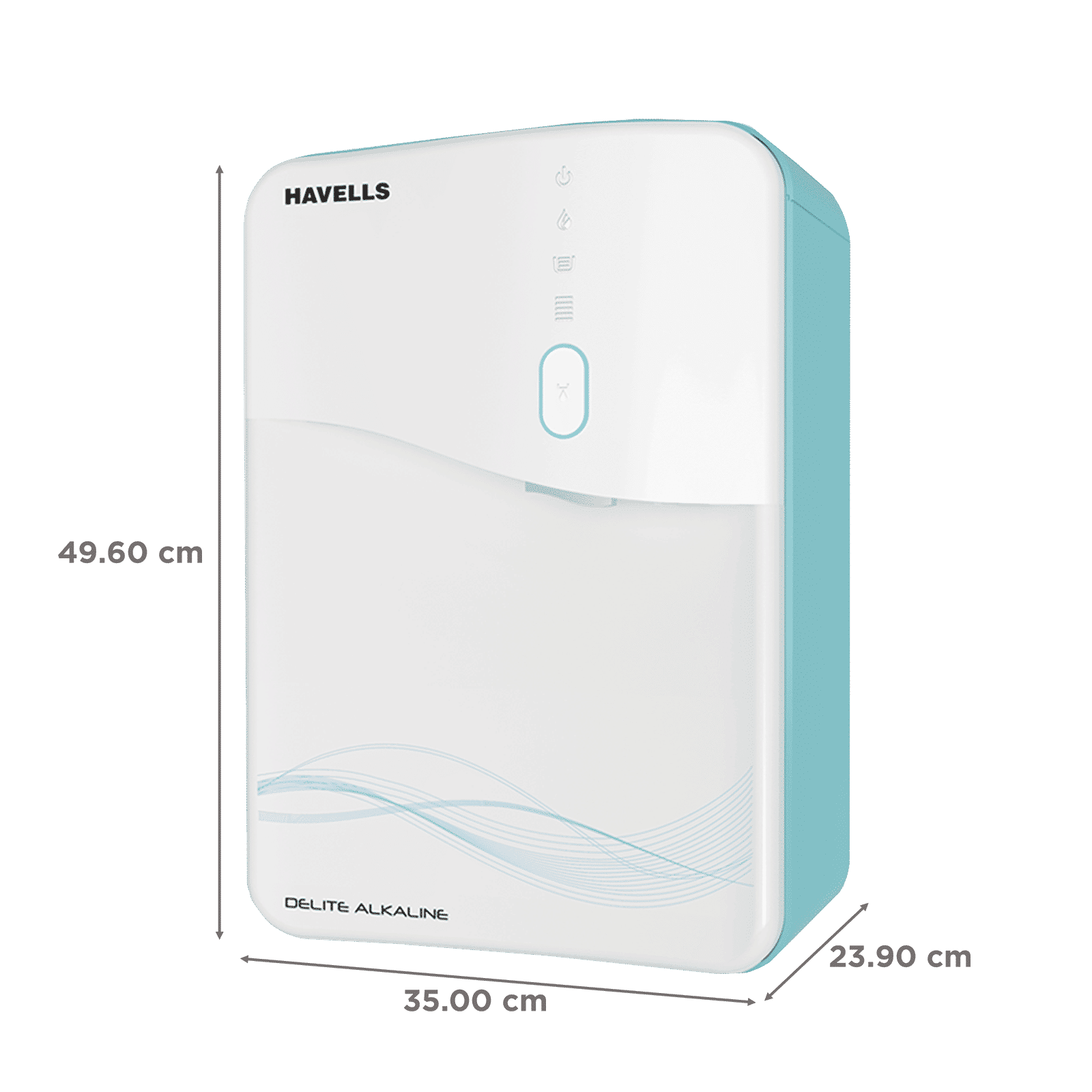 HAVELLS Delite Alkaline RO Plus UV Water Purifier with Triple Protection SS Tank (Sky Blue)_2