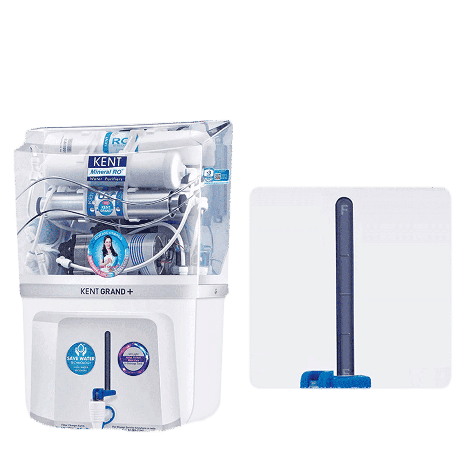 KENT Grand Plus 9L RO + UV + UF +UV-in-tank + TDS Water Purifier with Zero Water Wastage (White)_5