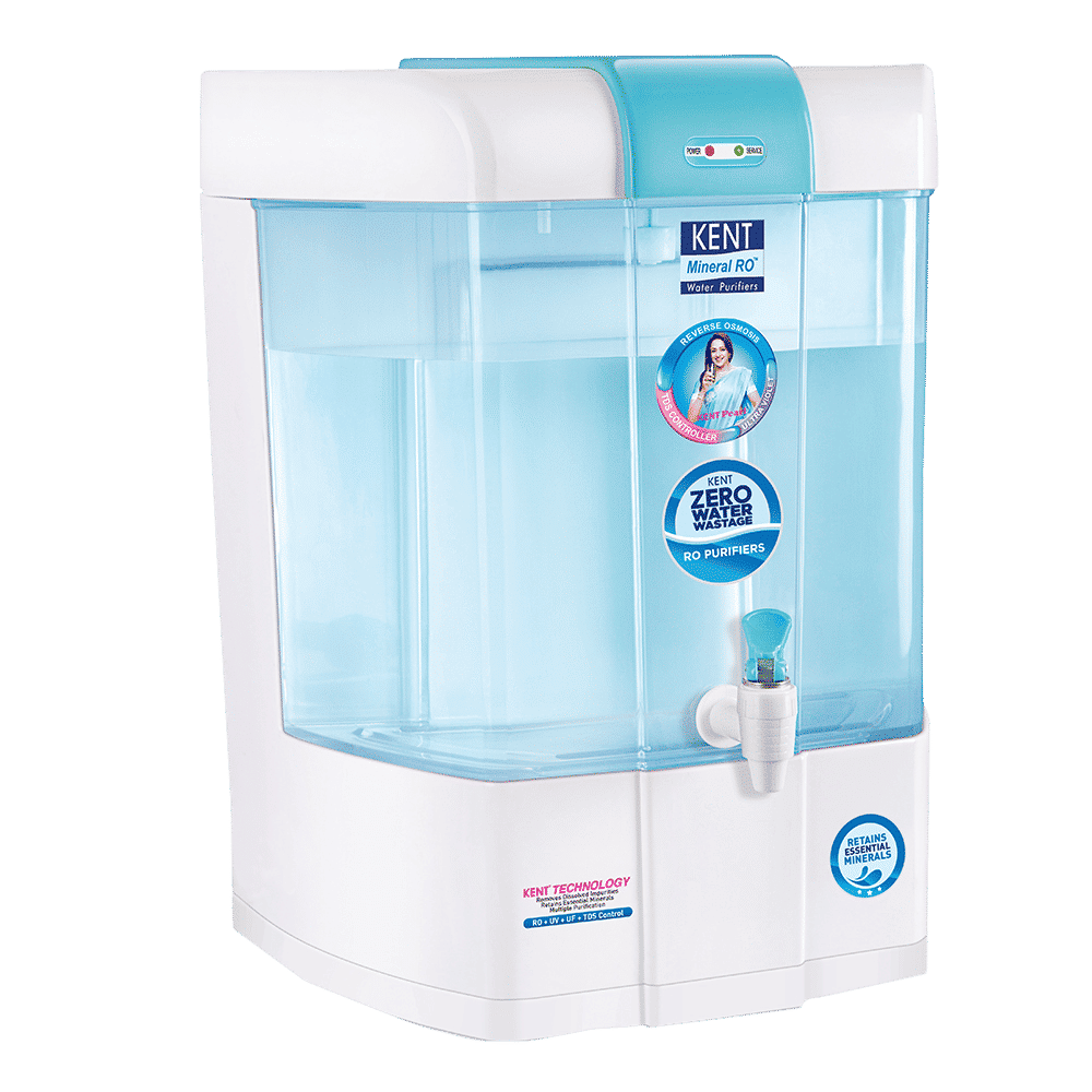 KENT Pearl 8L RO + UV + UF + UV-in-tank + TDS Water Purifier with Detachable Storage Tank and Zero Water Wastage (White)_6