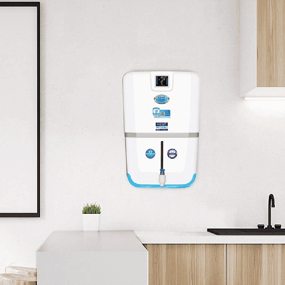 KENT Prime Plus 9L RO + UV + UF + UV-in-tank + TDS Water Purifier with Digital Purity Display and Zero Water Wastage (White)_5