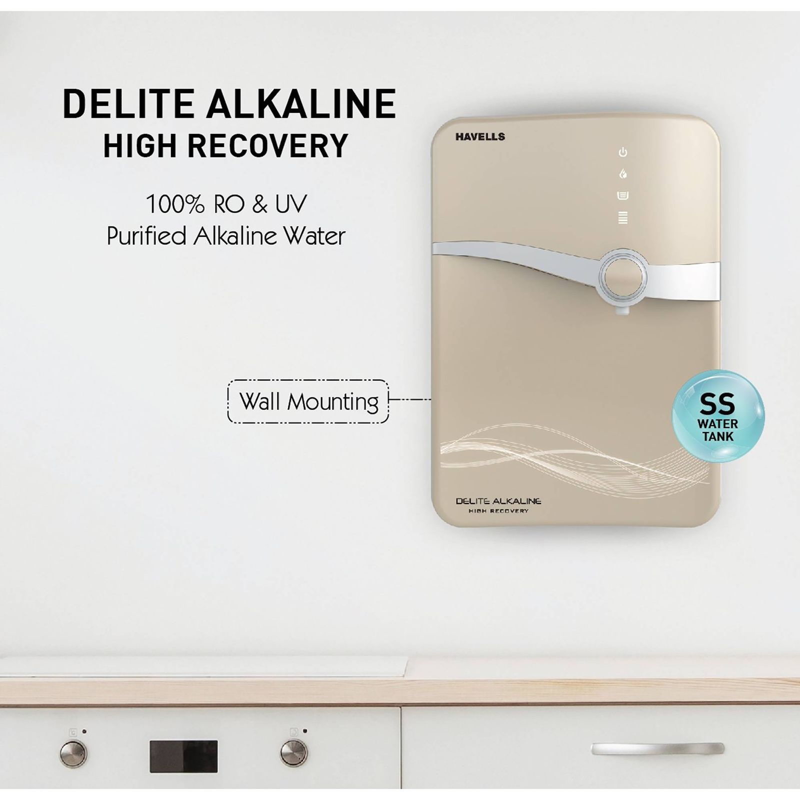 HAVELLS Delite Alkaline 6.5L RO + UV Water Purifier with 8 Stage Purification (Beige)_10
