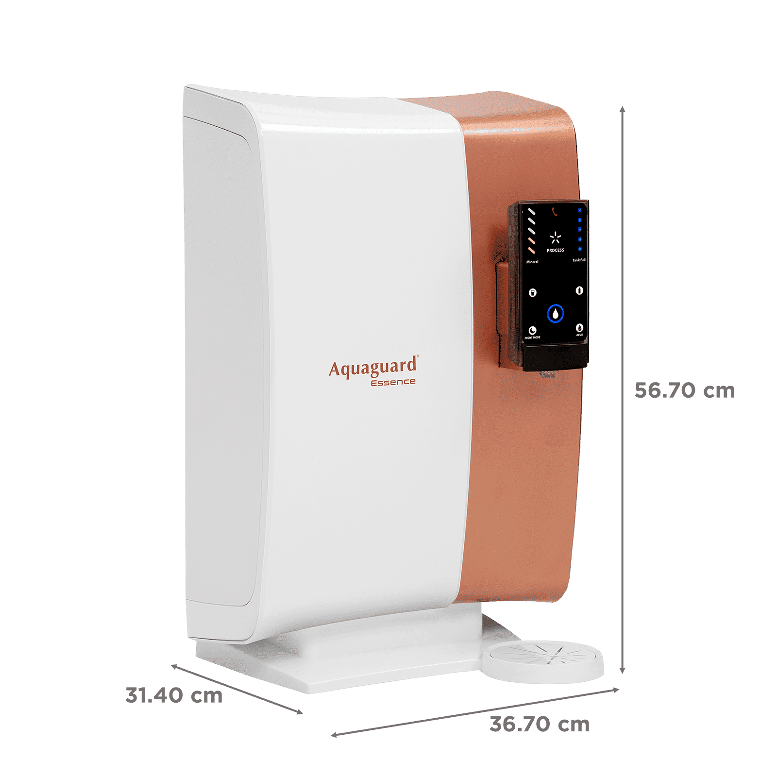 Aquaguard Essence 6L RO + UV Electrical Water Purifier wih Mineral Content Sensor (White and Gold)_2