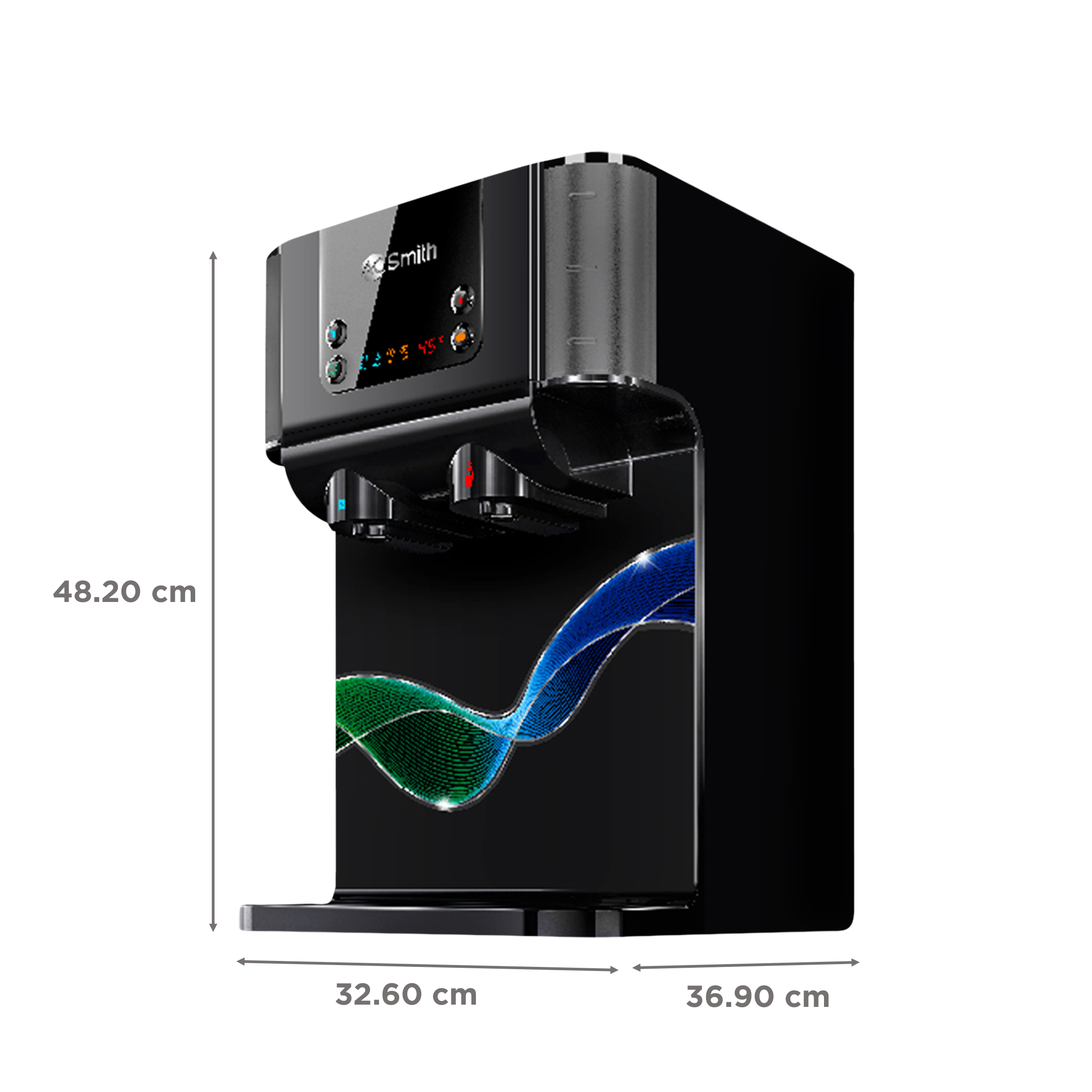 AO Smith ProPlanet P7 10L RO + SCMT Hot & Cold Water Purifier with 8 Stage Purification (Black)_2