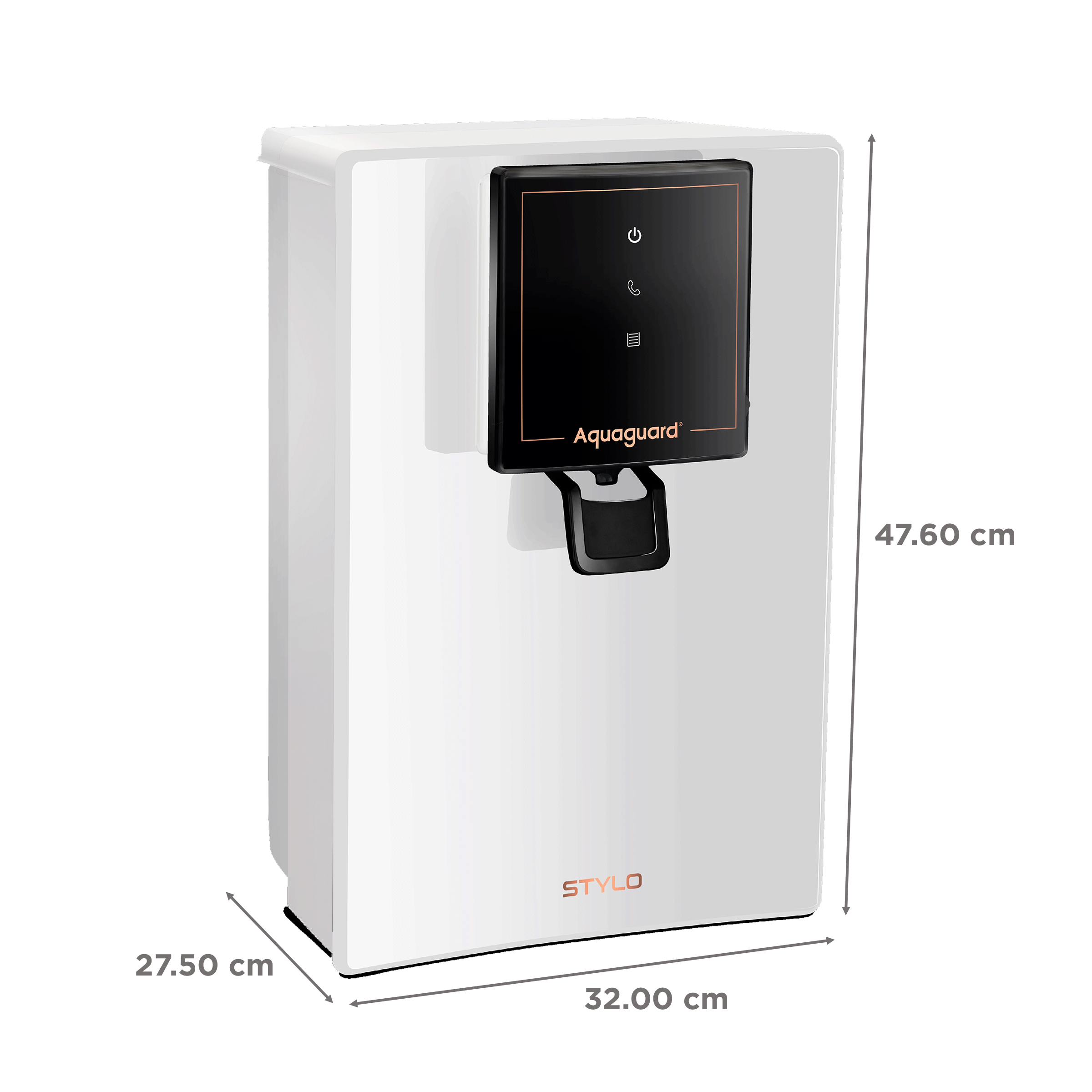 Aquaguard Stylo 6L RO + UV + MTDS Smart Water Purifier with Active Copper Zinc Booster Technology (White)_2