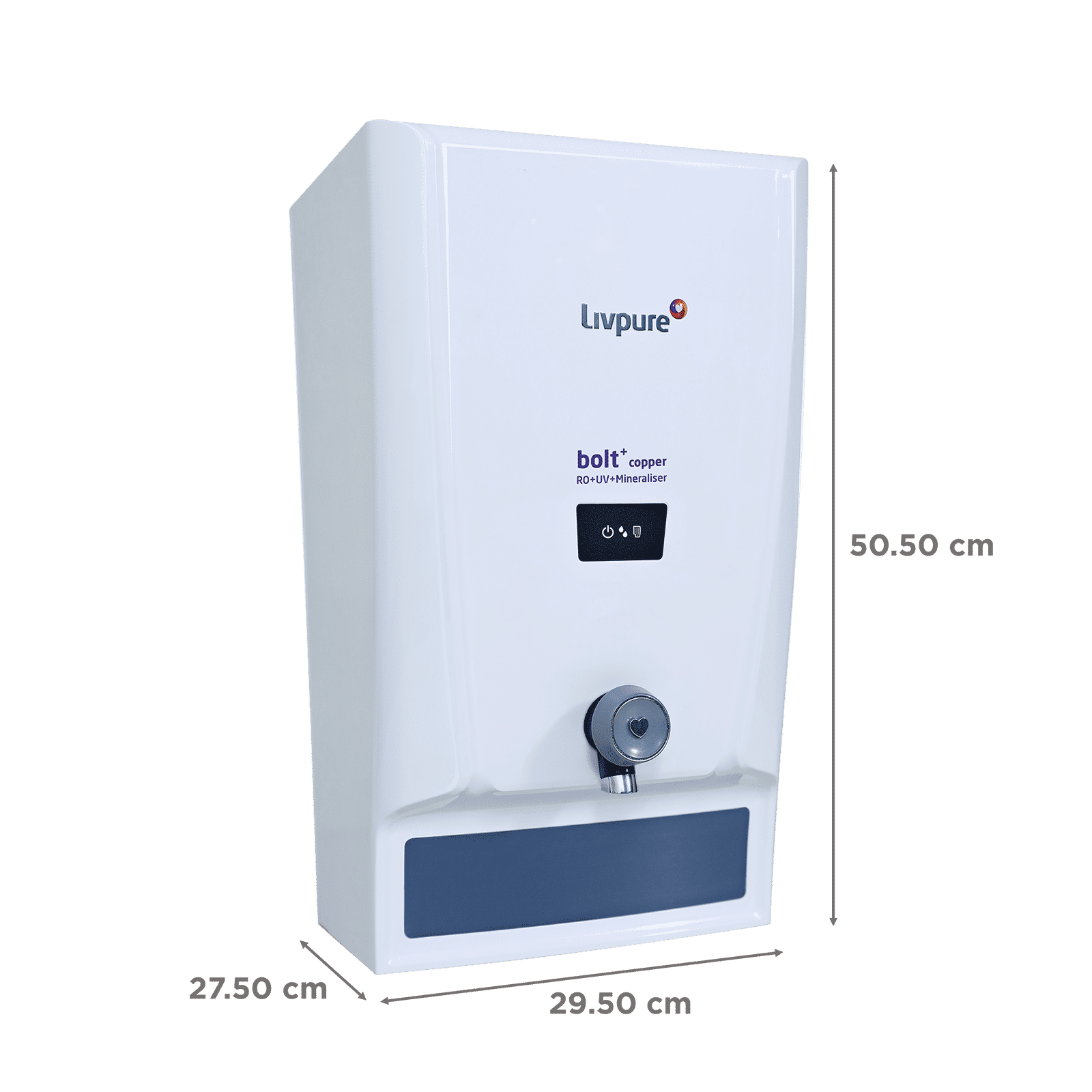 Livpure Bolt Plus 7L RO + UV + Mineraliser Water Purifier with 7 Stage Purification (White/Blue)_2