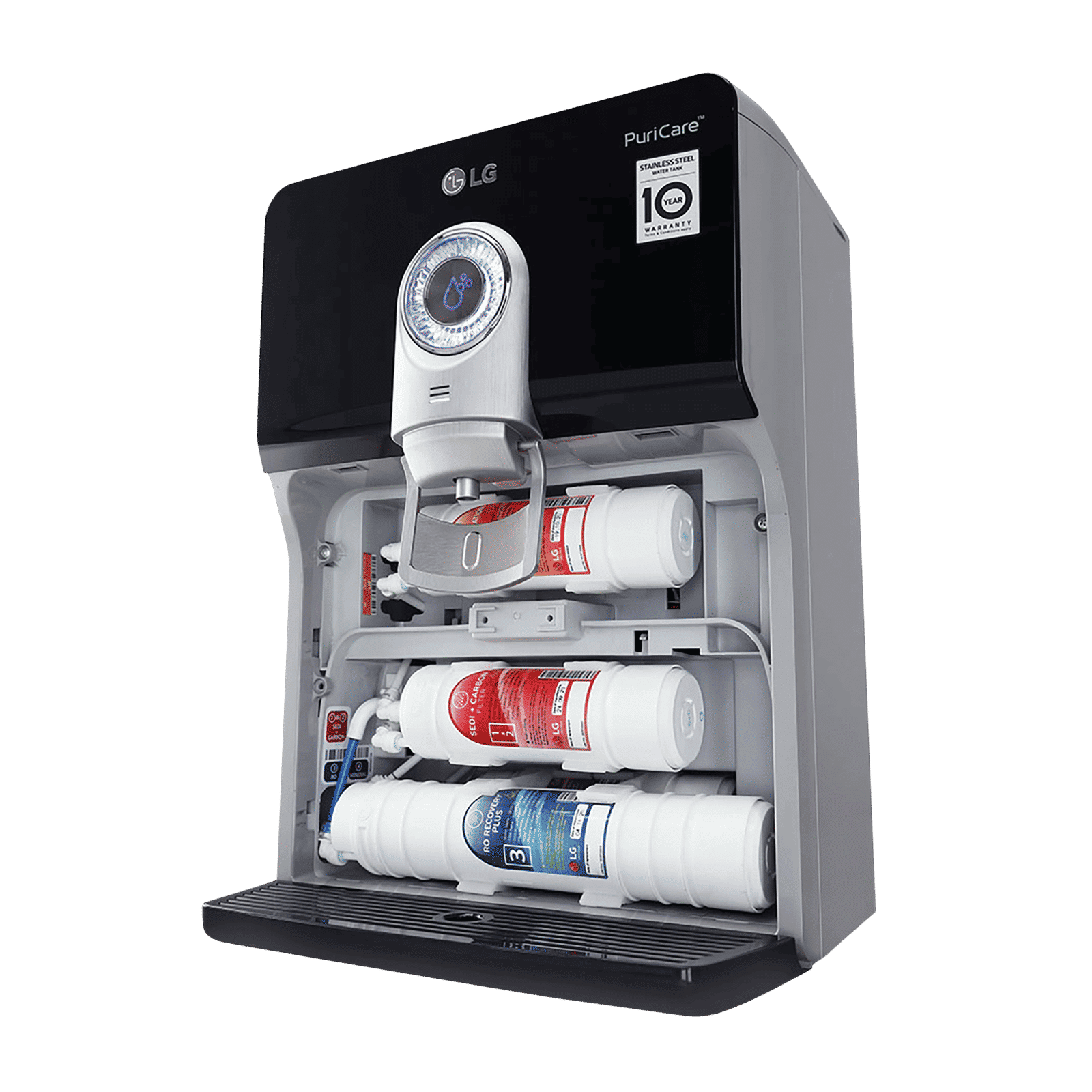 LG PuriCare 8L RO + UV + UF Water Purifier with Multi Stage Filtration Process (Black)_11