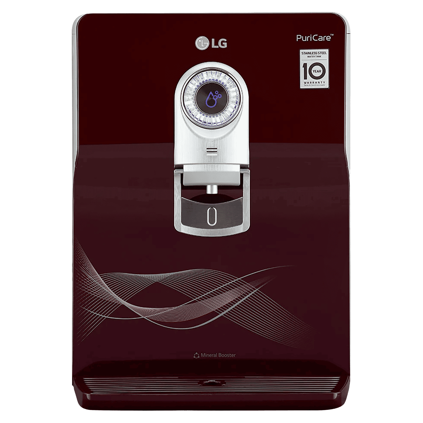 LG PuriCare 8L RO + UV + UF Water Purifier with Multi Stage Filtration Process (Crimson Red)_1