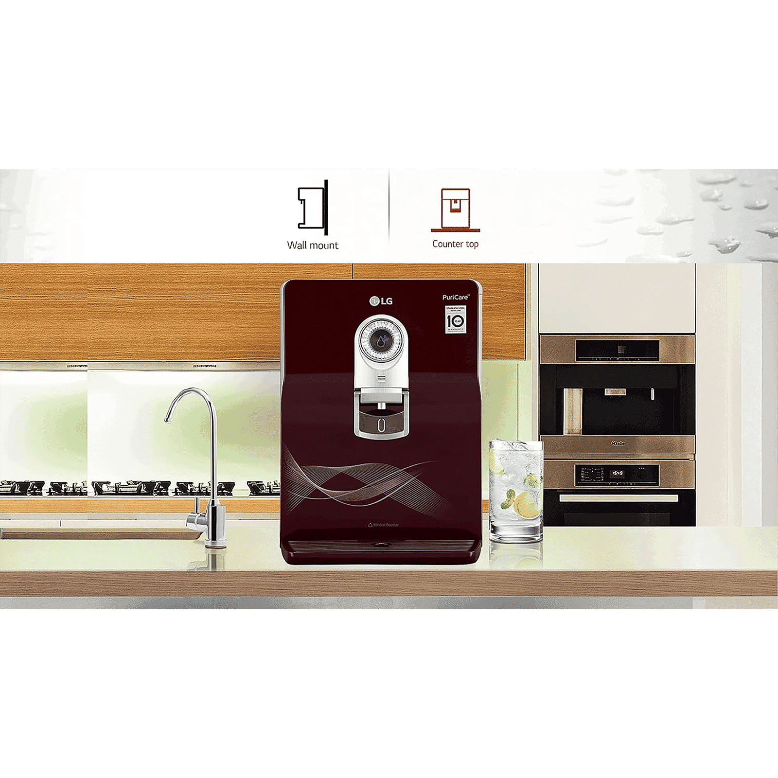LG PuriCare 8L RO + UV + UF Water Purifier with Multi Stage Filtration Process (Crimson Red)_13