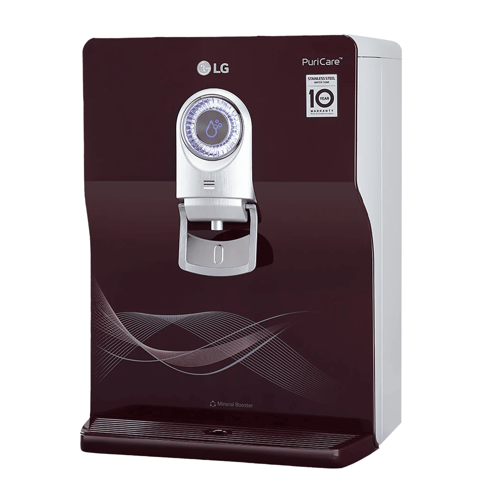 LG PuriCare 8L RO + UV + UF Water Purifier with Multi Stage Filtration Process (Crimson Red)_4