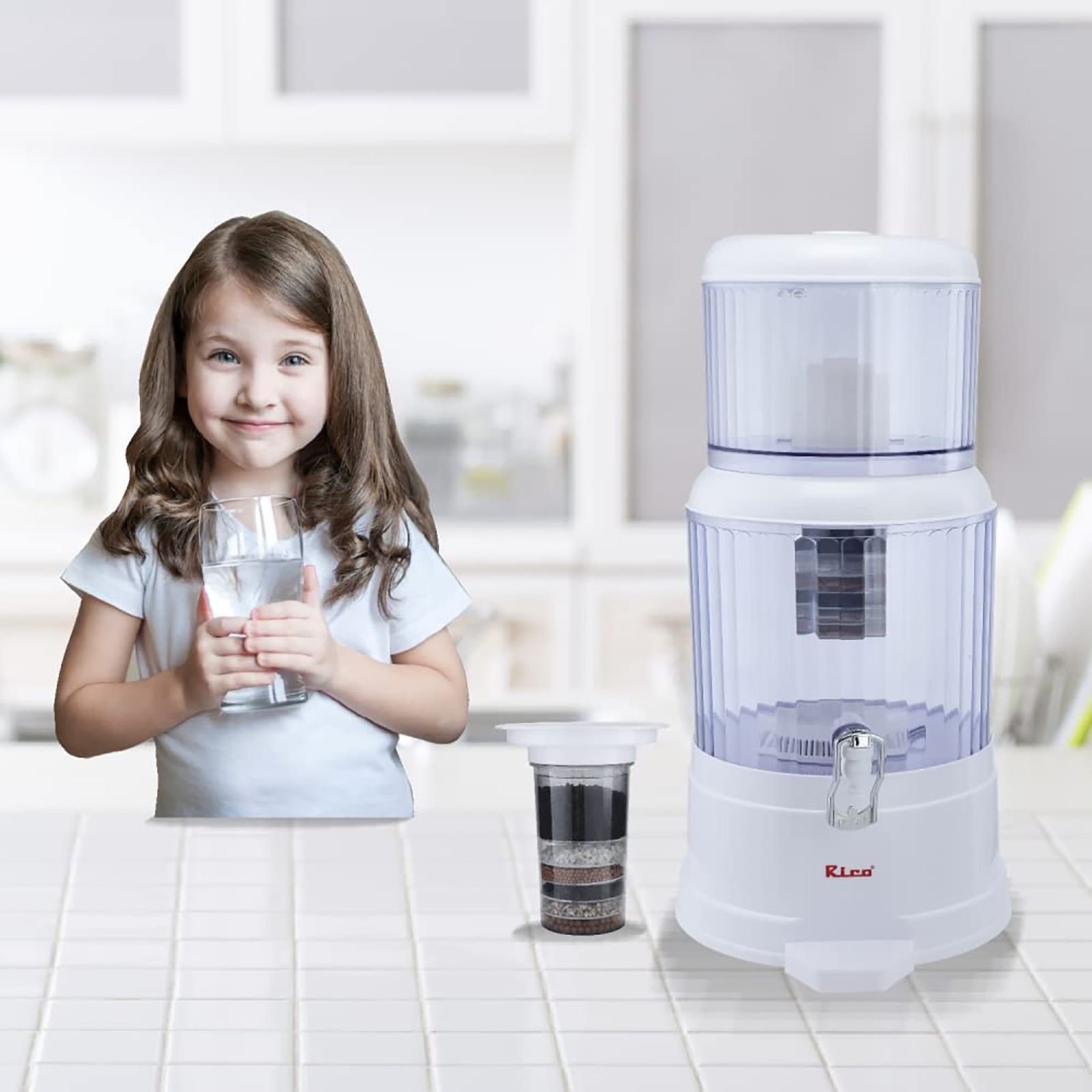 Rico WP200 20 Litres 7 Stage Purification Non-Electrical Water Purifier with 7 Stage Purification (Blue)_15