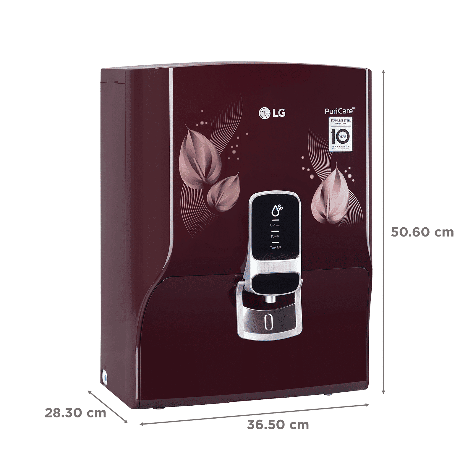LG PuriCare 8L RO + UV Water Purifier with Multi Stage Filtration Process (Crimson Red)_2