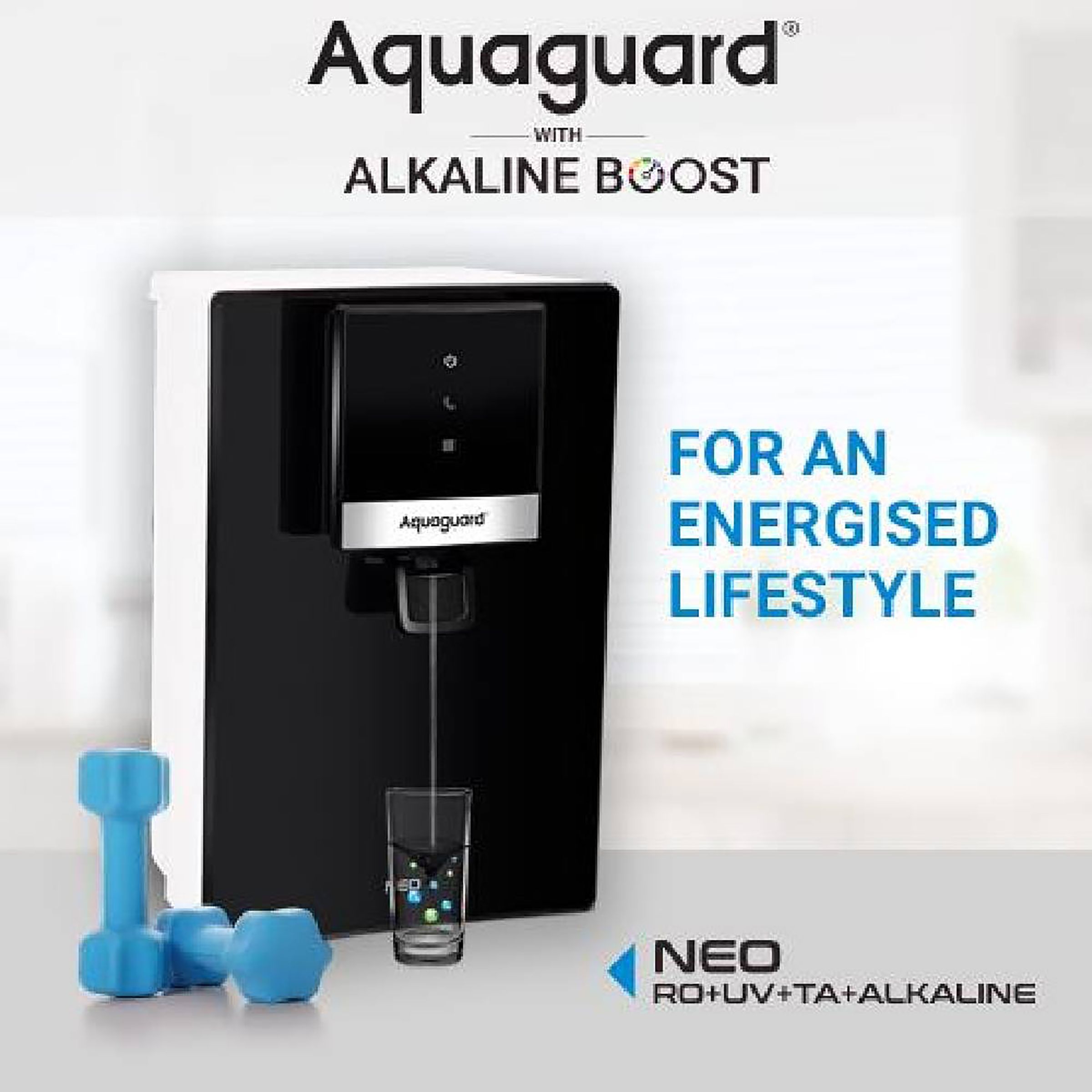 Aquaguard Neo 6.2L RO + UV + TA + Alkaline Water Purifier with 6 Stage Purification (Deep Black)_9