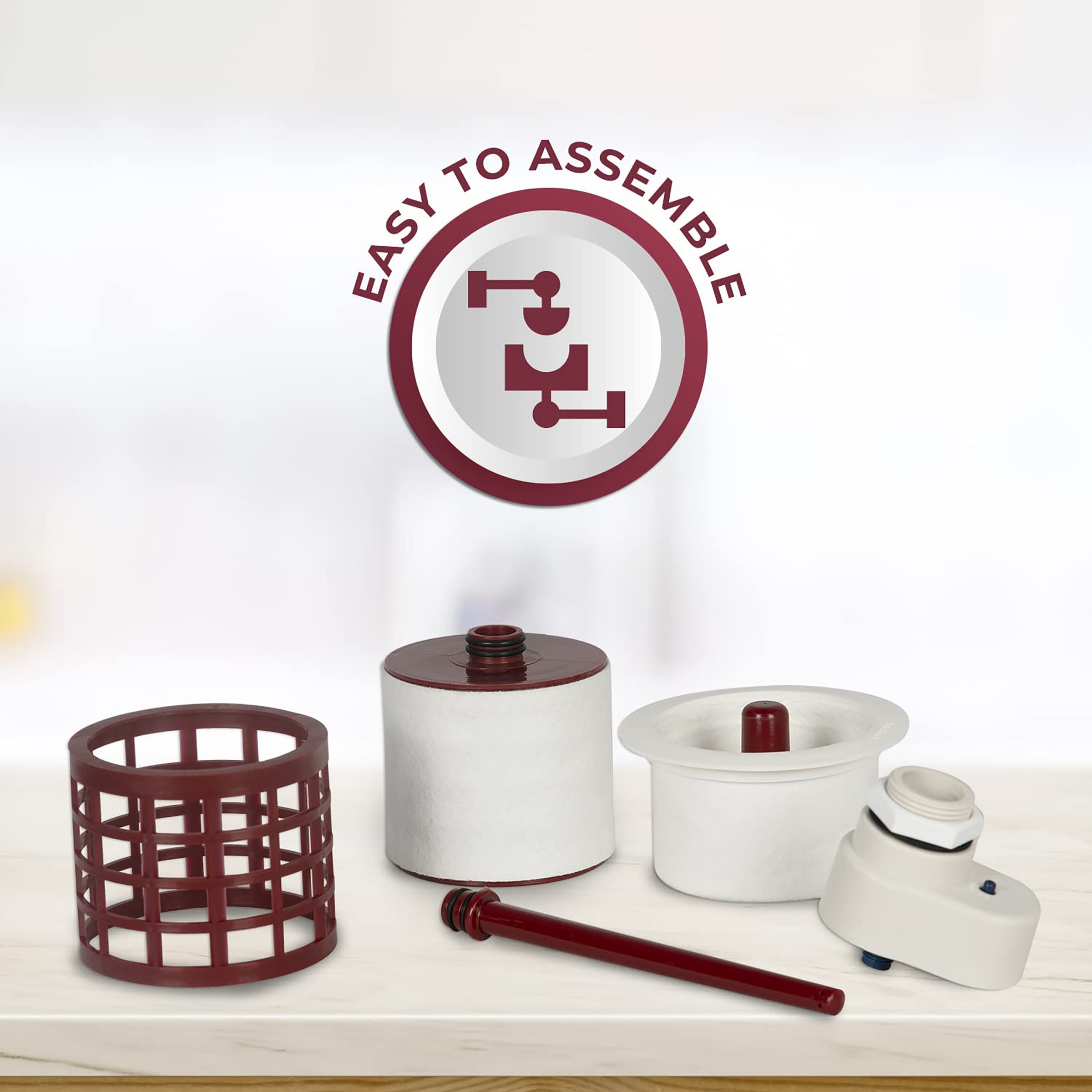 EUREKA FORBES AquaSure Cherish 21L Gravity Based Water Purifier with Food Grade Plastic (Cherry)_9