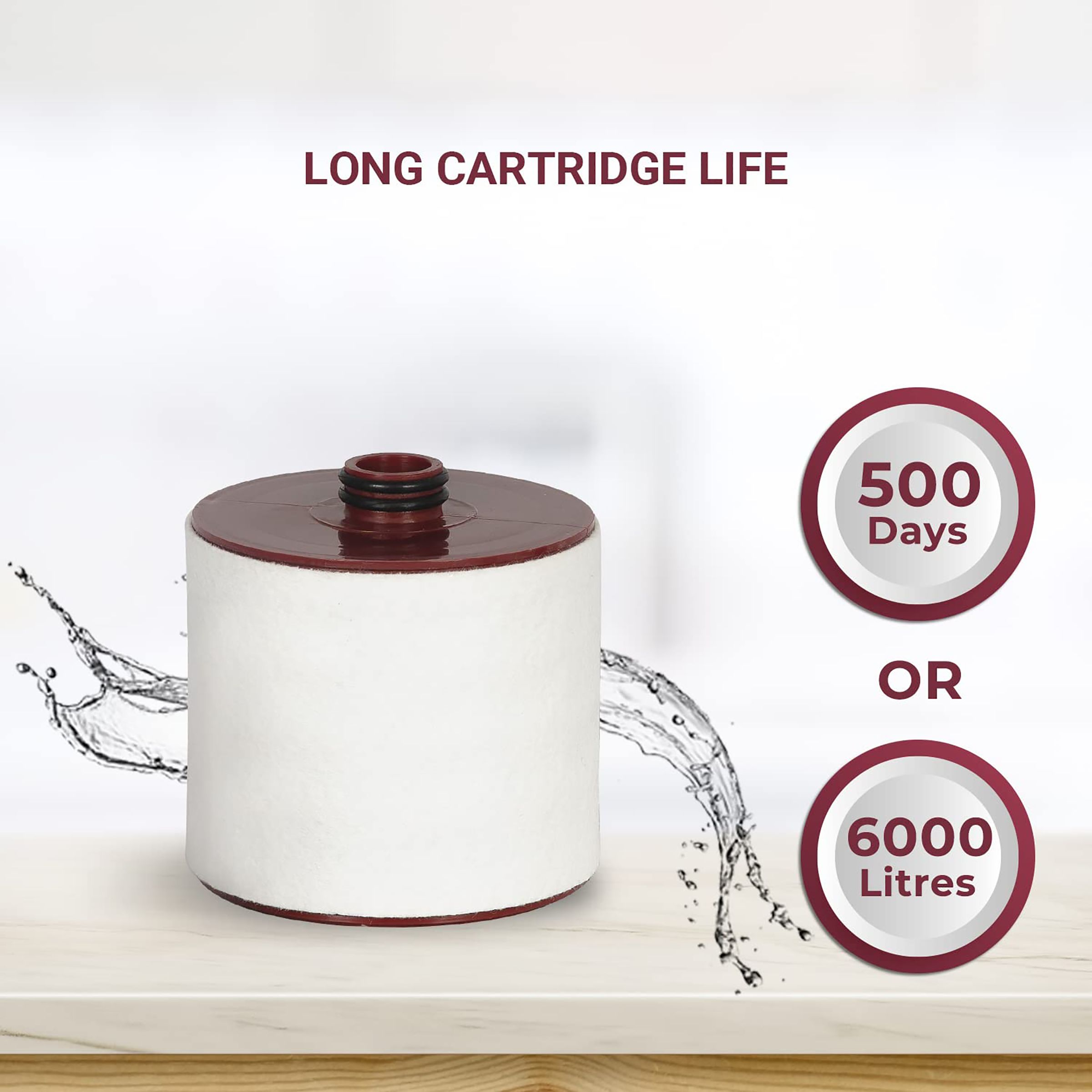 EUREKA FORBES AquaSure Cherish 21L Gravity Based Water Purifier with Food Grade Plastic (Cherry)_10