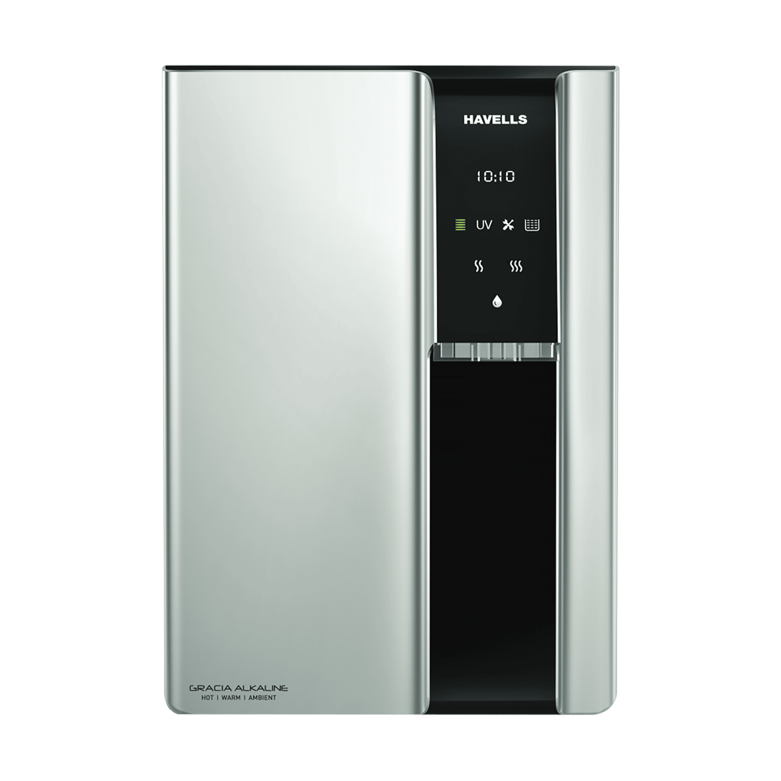 HAVELLS Gracia 7.5L RO + UV Hot & Cold Water Purifier with 8 Stage Purification (Silver/Black)_1