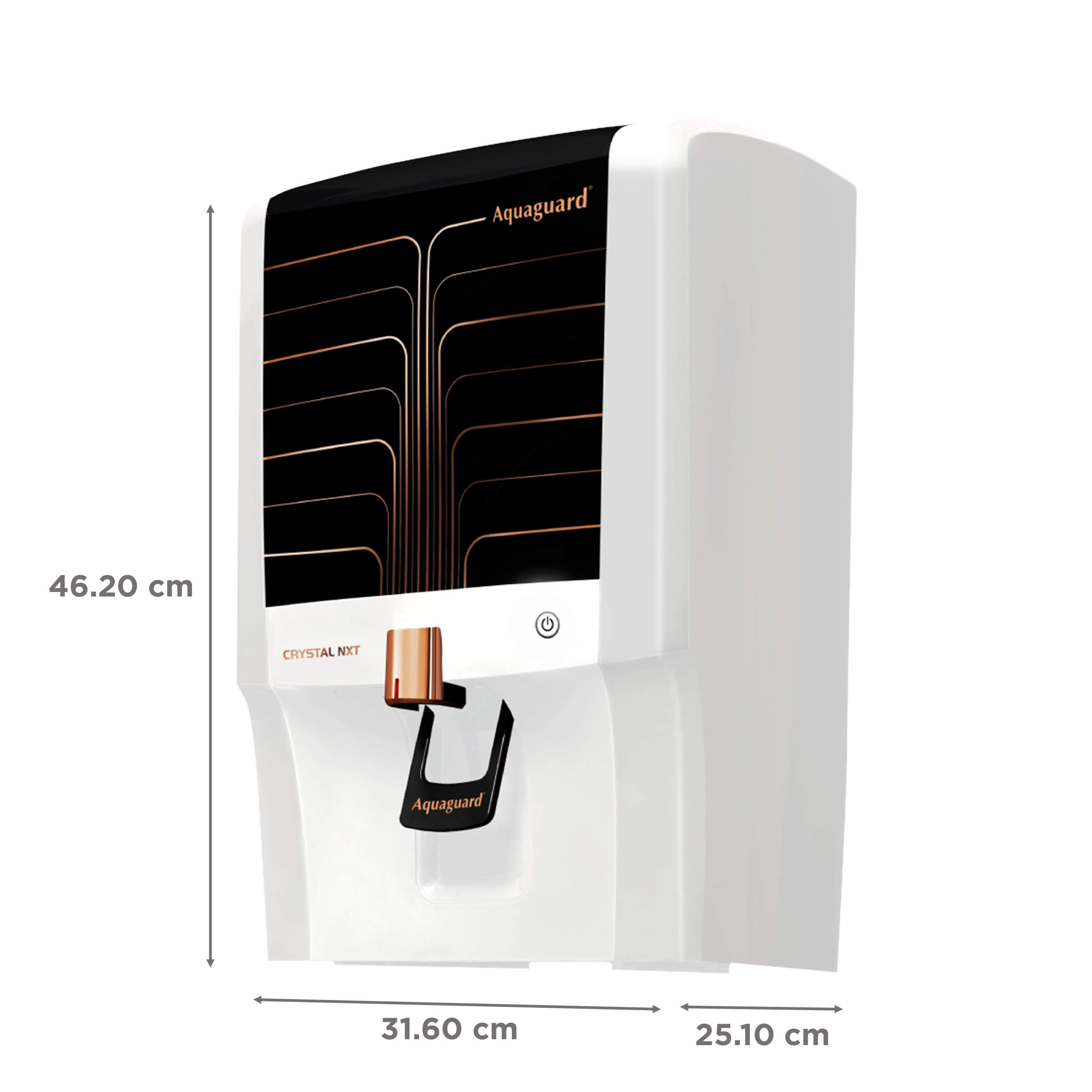 Aquaguard Crystal NXT 7L RO + UV + MTDS Water Purifier with 8 Stage Purification (Deep Black)_2