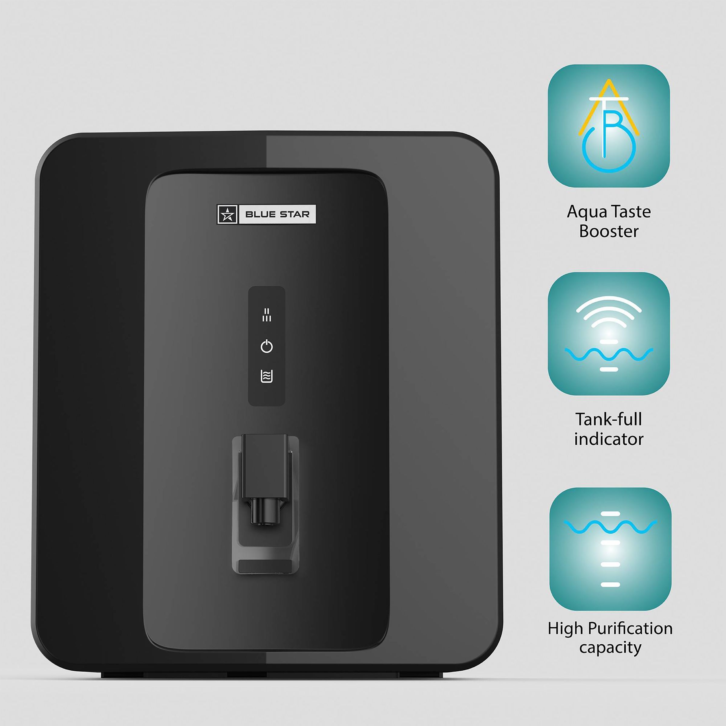 Blue Star Excella 6L RO + UV + UF Water Purifier with Aqua Taste Booster (Black)_5