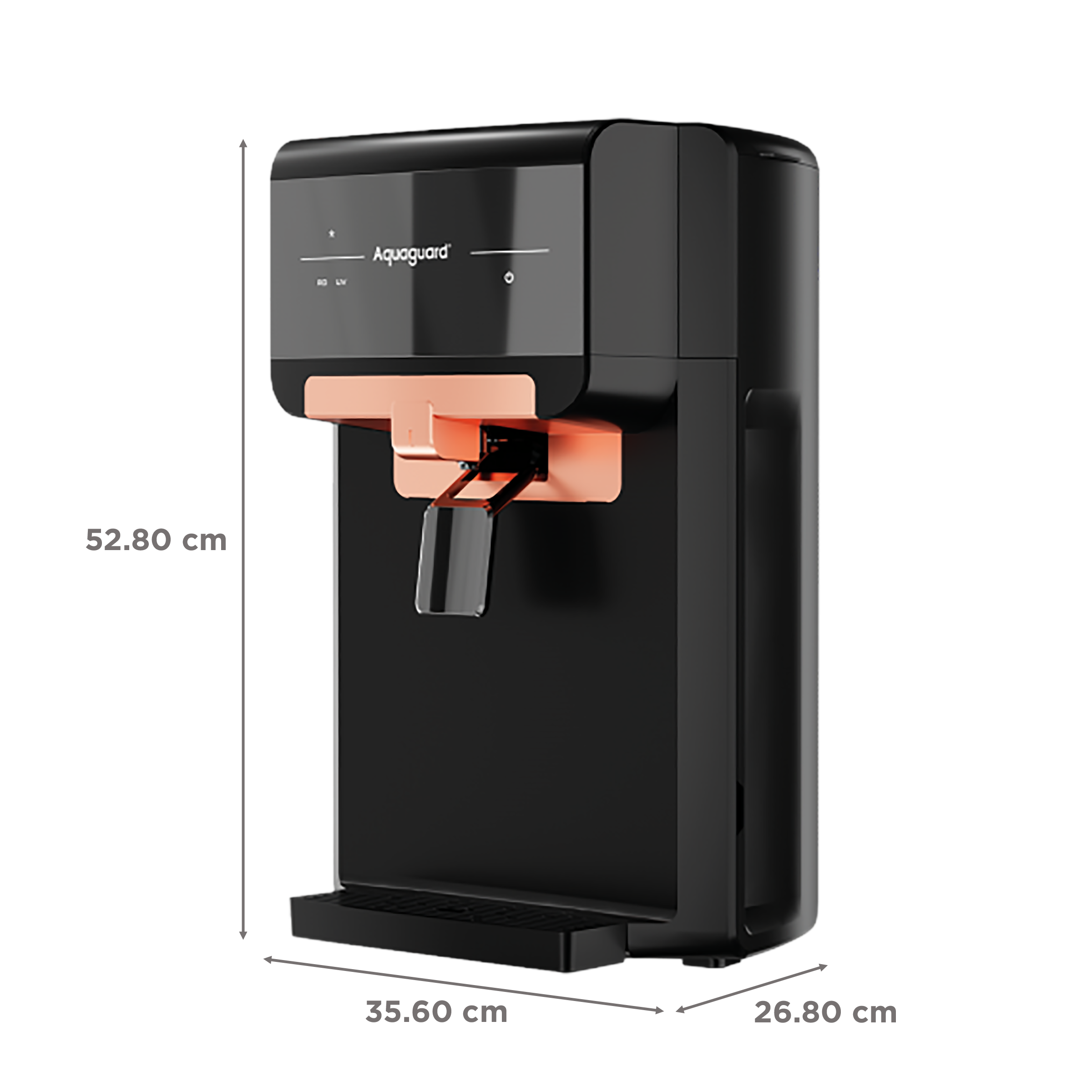 Aquaguard Eden 6L RO + UV + MTDS + SS Smart Water Purifier with Active Copper Zinc Booster Tech and 7 Stage Purification (Deep Black)_2