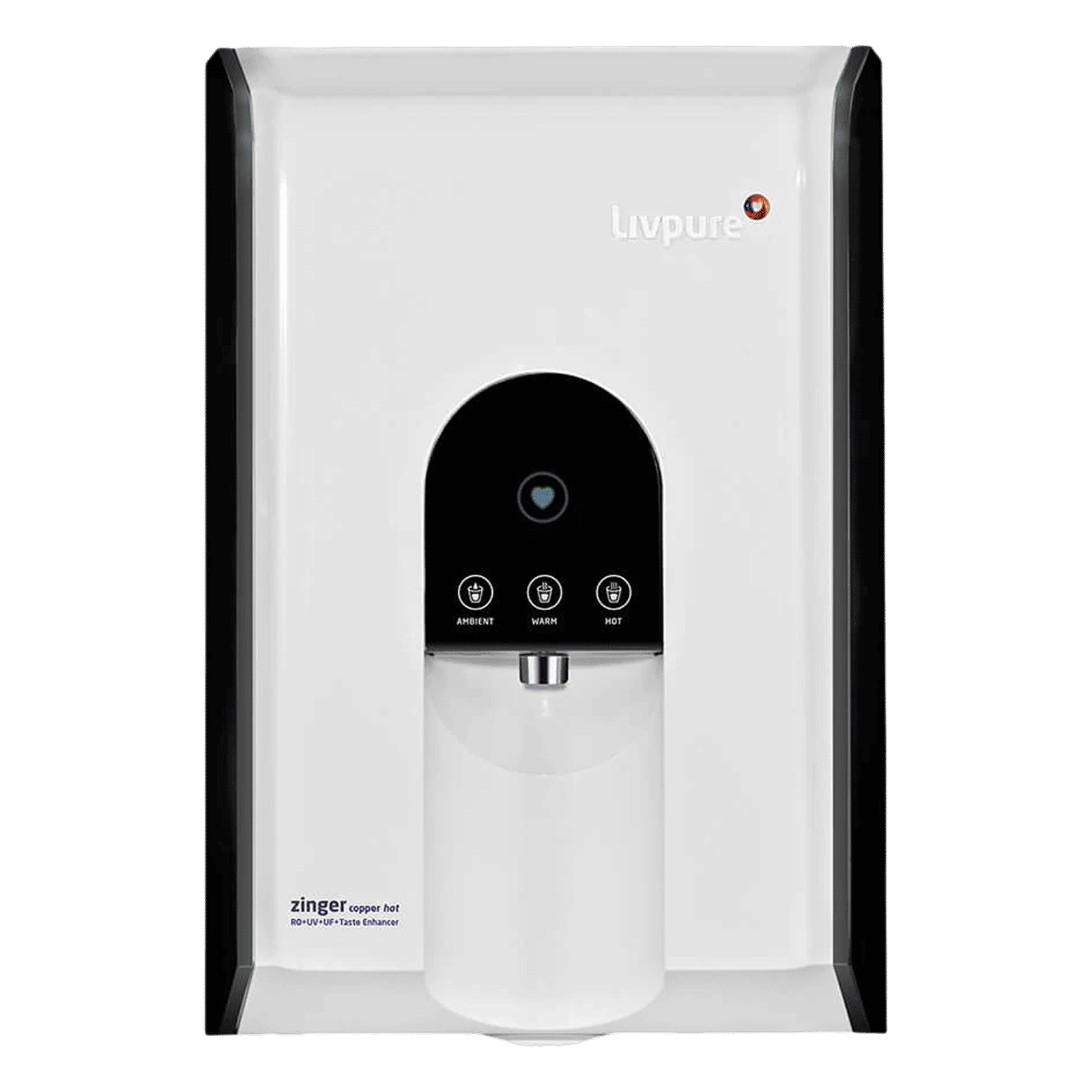 Livpure Zinger 6.5L RO + UV + UF + Mineraliser Hot & Cold Water Purifier with 6 Stage Purification (White)_1