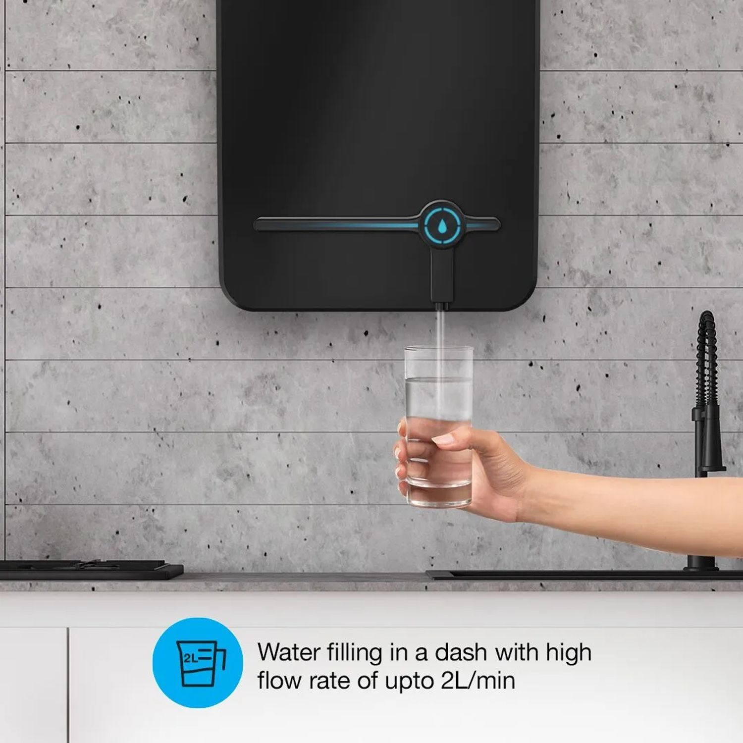 AO Smith Intelli UV + US + SAPC Water Purifier with 5 Stage Purification (Black)_15