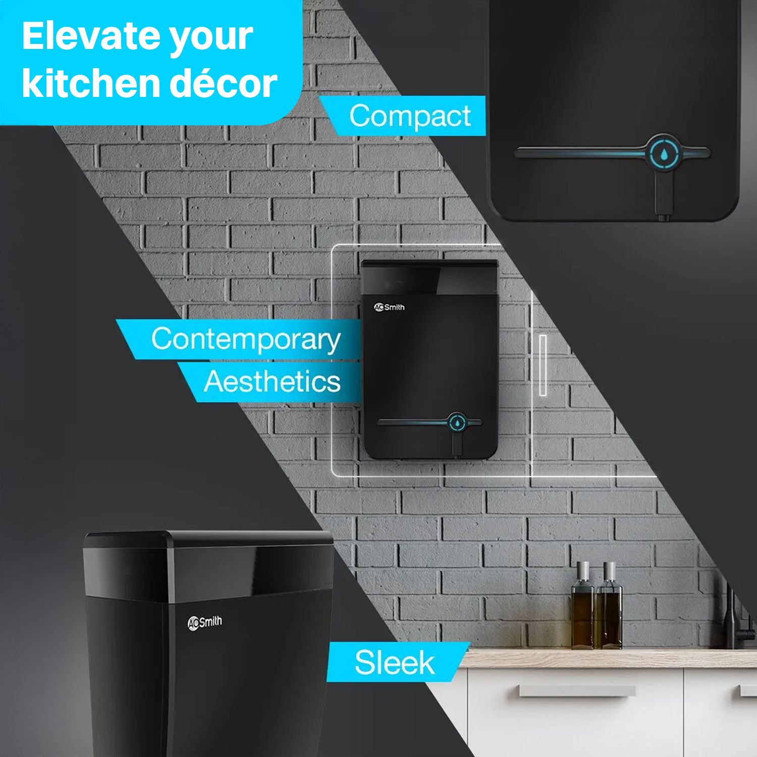 AO Smith Intelli Plus 4.5L UV + US + SAPC Water Purifier with 5 Stage Purification (Black)_6