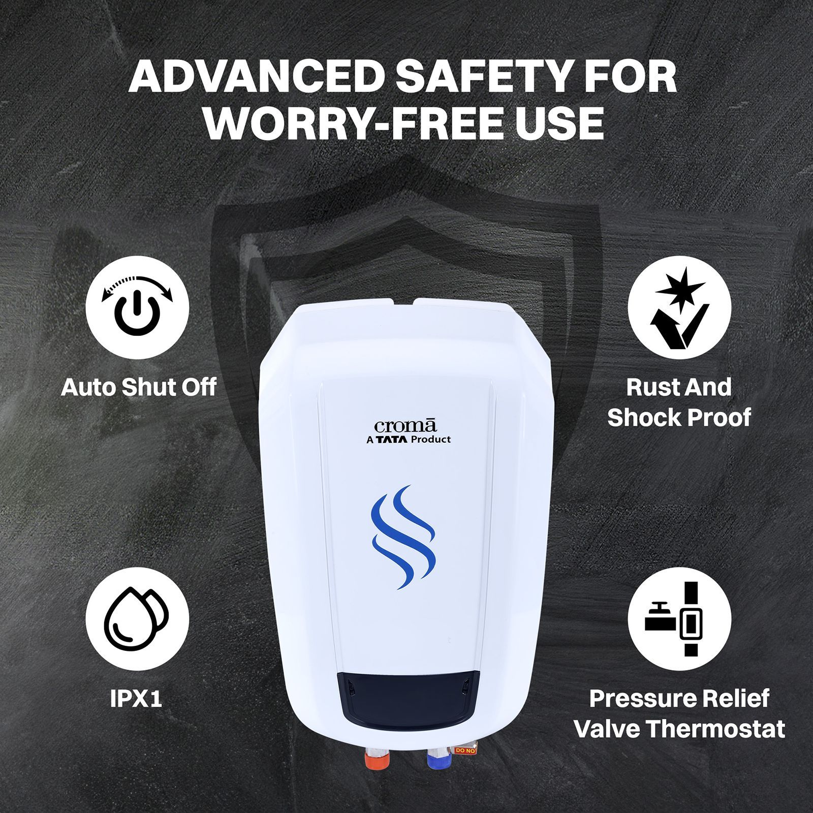 Croma 5 Litres Instant Water Geyser (3000 Watts, White & Blue)_14