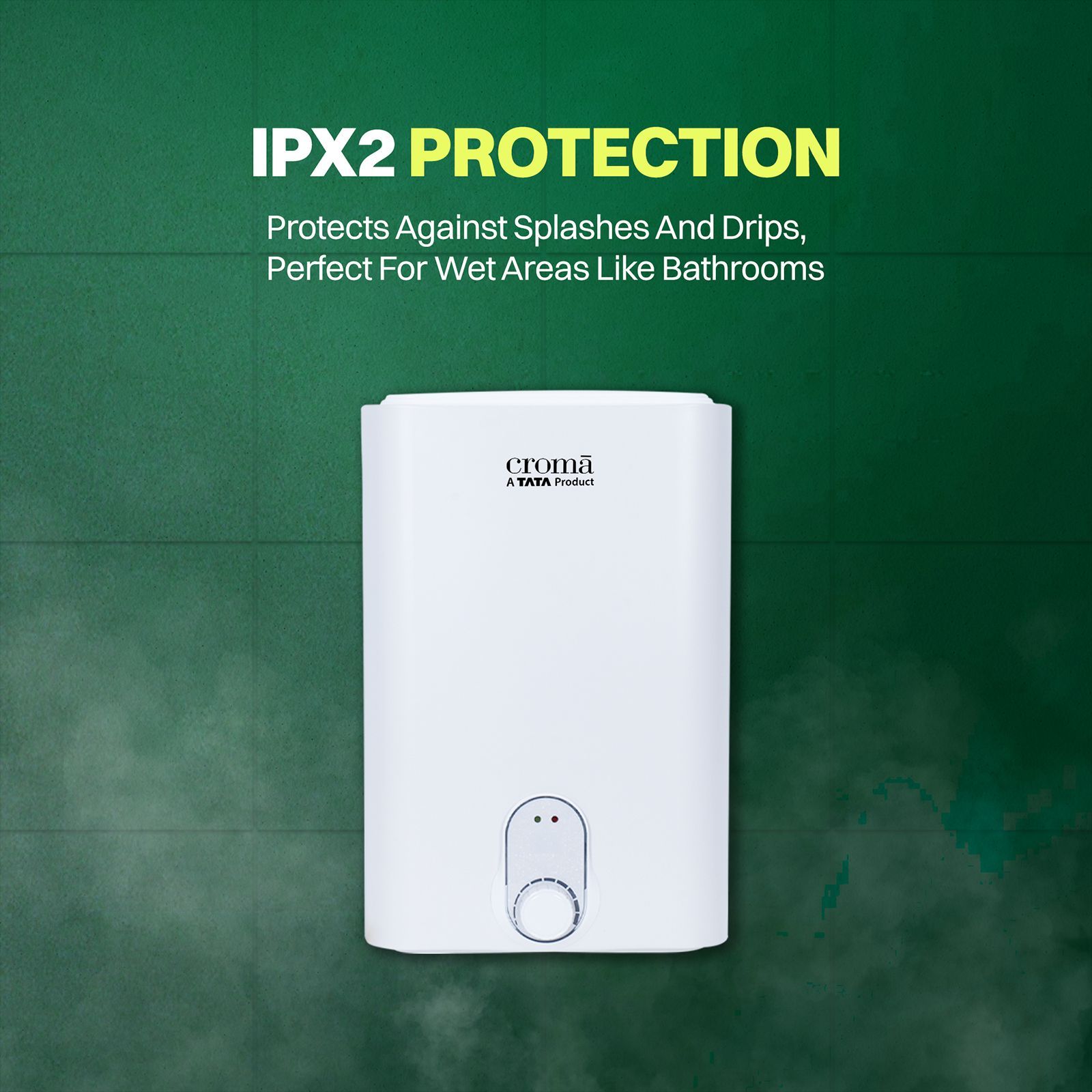 Croma 10 Litres 5 Star Vertical Storage Water Geyser with Copper Heating Element (White)_15