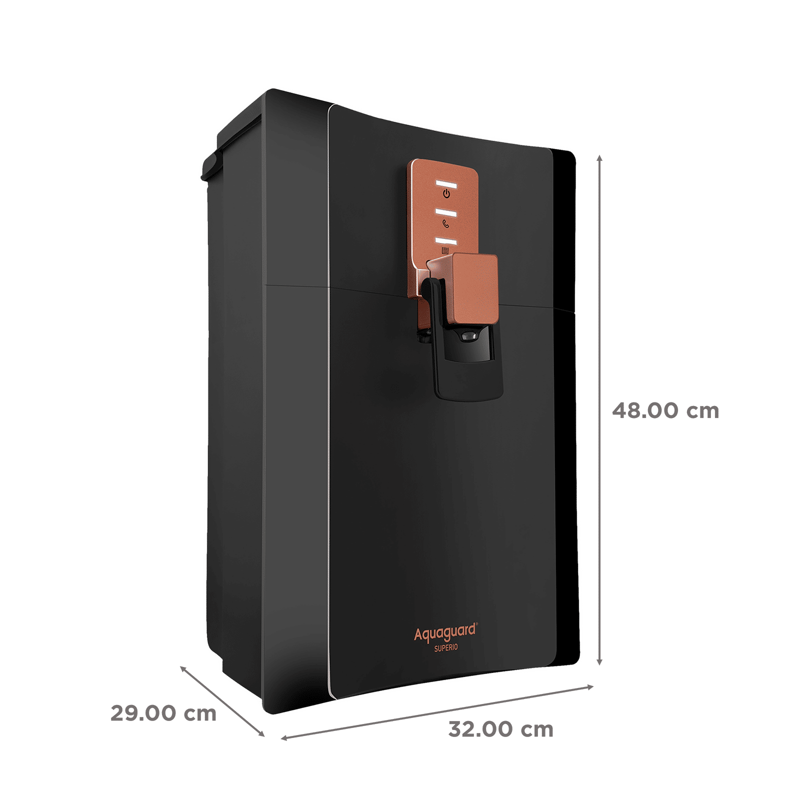 Aquaguard Enrich Superio 5L RO + UV + MTDS + SS Smart Water Purifier with 7 Stage Purification (Black/Metallic Copper)_2