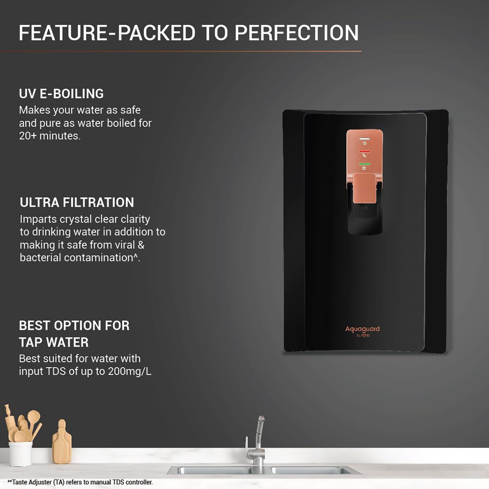 Aquaguard Superio 6L RO Water Purifier with Mineral Guard Technology (Black/Metallic Copper)_12