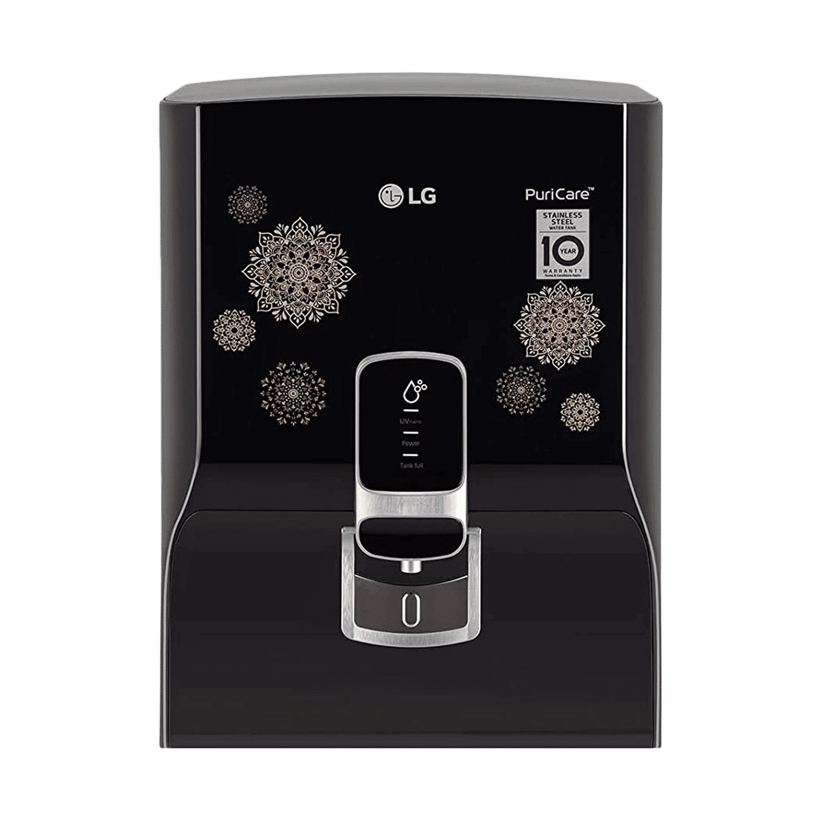 LG PuriCare 8L RO + UV Water Purifier with Mineral Booster (Black with Regal Pattern) LG PuriCare 8L RO + UV Water Purifier with Mineral Booster (Black with Regal Pattern)_1