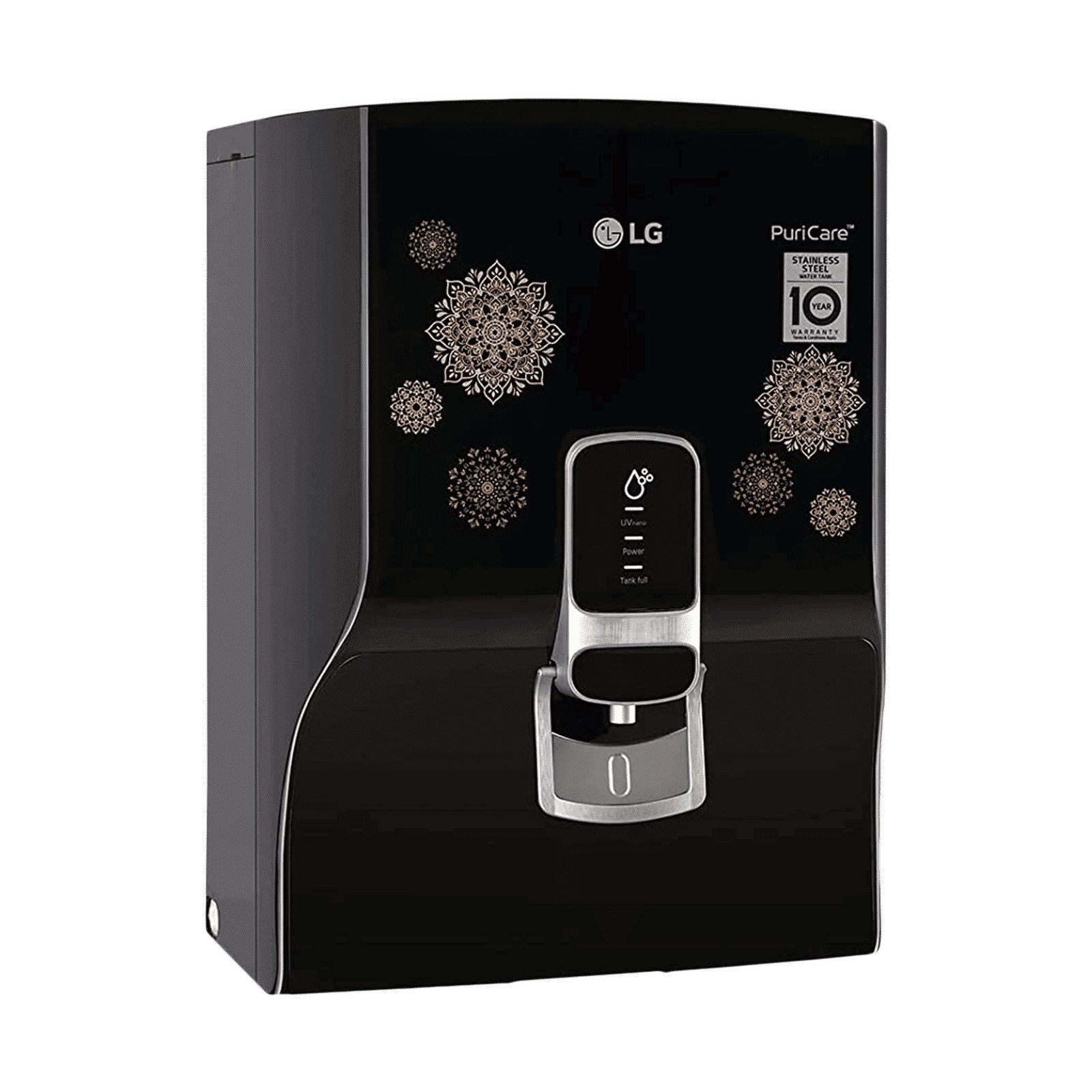LG PuriCare 8L RO + UV Water Purifier with Mineral Booster (Black with Regal Pattern) LG PuriCare 8L RO + UV Water Purifier with Mineral Booster (Black with Regal Pattern)_8