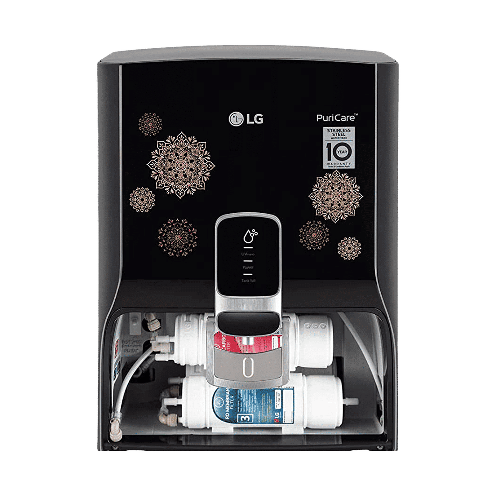 LG PuriCare 8L RO + UV Water Purifier with Mineral Booster (Black with Regal Pattern) LG PuriCare 8L RO + UV Water Purifier with Mineral Booster (Black with Regal Pattern)_9