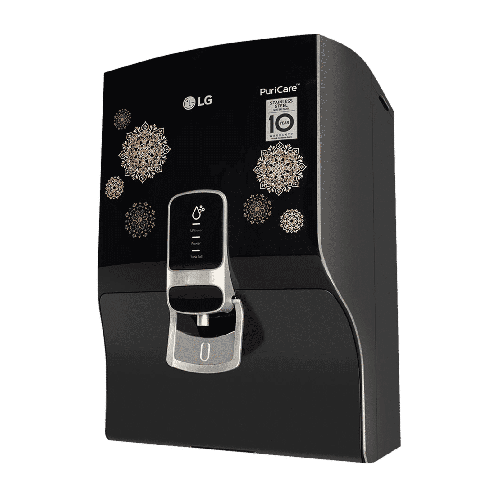LG PuriCare 8L RO + UV Water Purifier with Mineral Booster (Black with Regal Pattern) LG PuriCare 8L RO + UV Water Purifier with Mineral Booster (Black with Regal Pattern)_11
