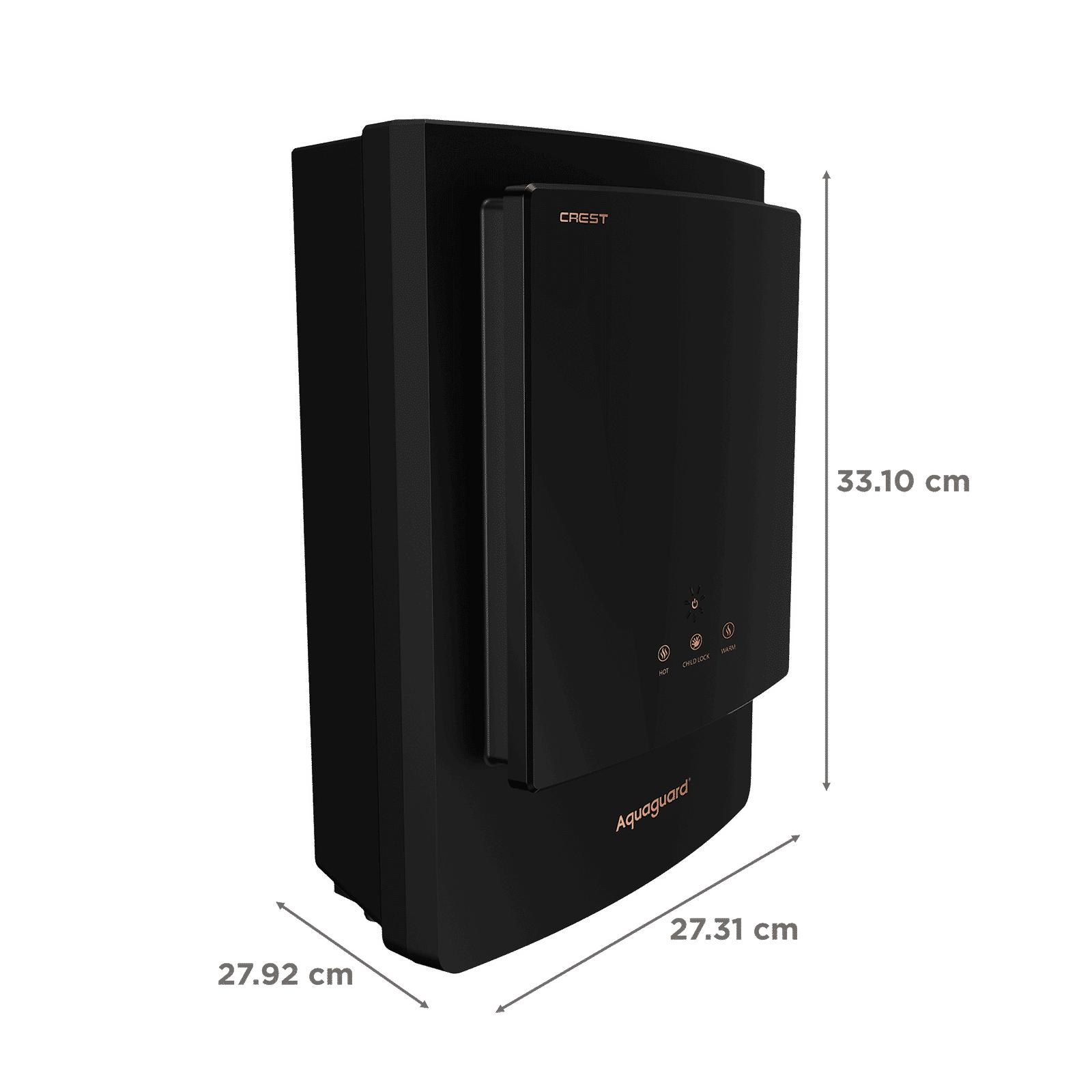 Aquaguard Crest UV Hot & Cold Water Purifier with Touch Sense Technology (Black) Aquaguard Crest UV Hot & Cold Water Purifier with Touch Sense Technology (Black)_2