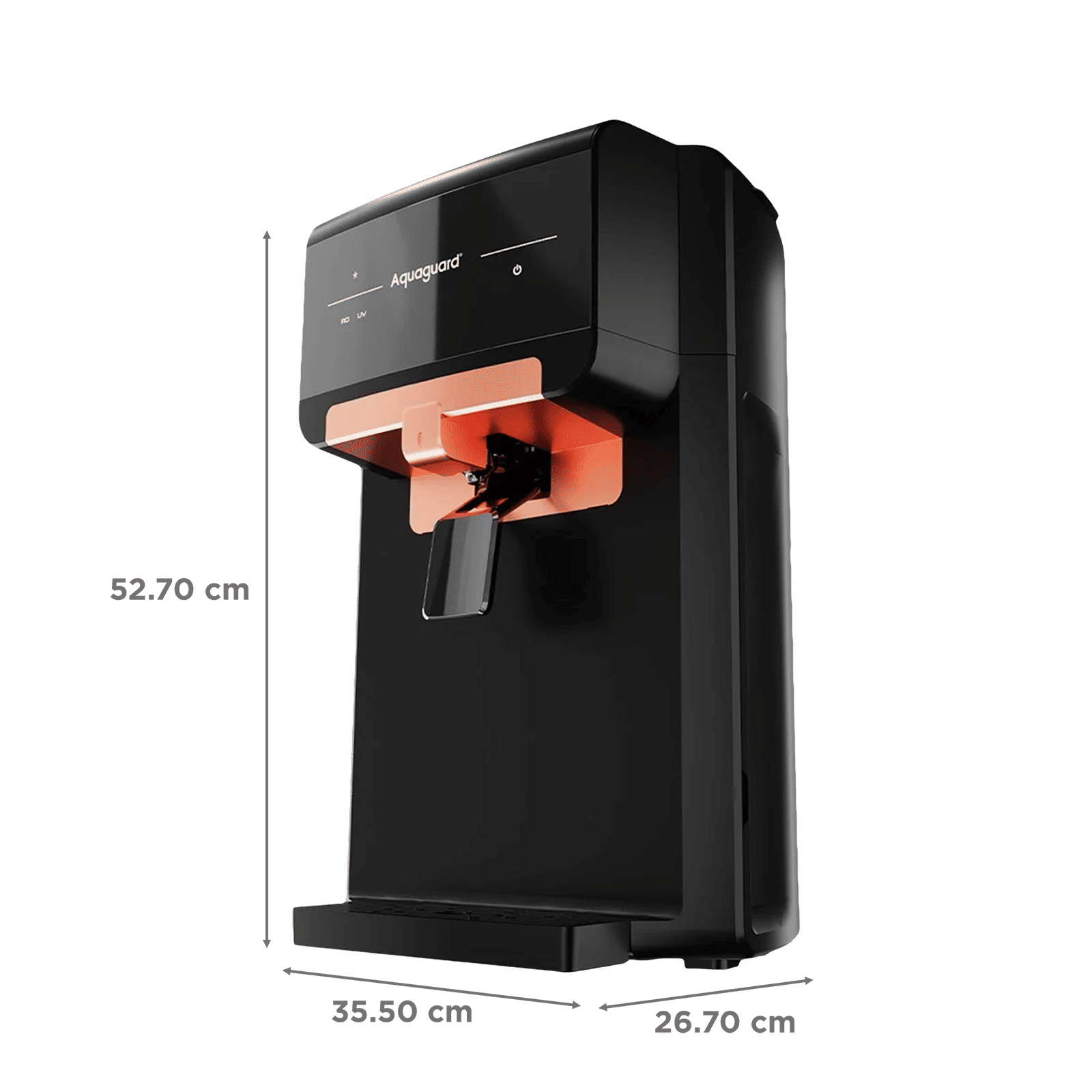 Aquaguard Eden 5L UV + UF Water Purifier with Chemiblock Technology (Black/Copper)_2